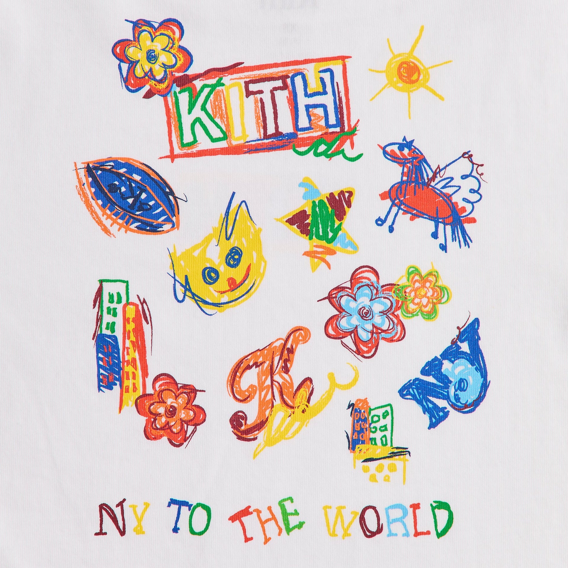 Kith Kids NY Sketchbook Classic Logo Tee - White