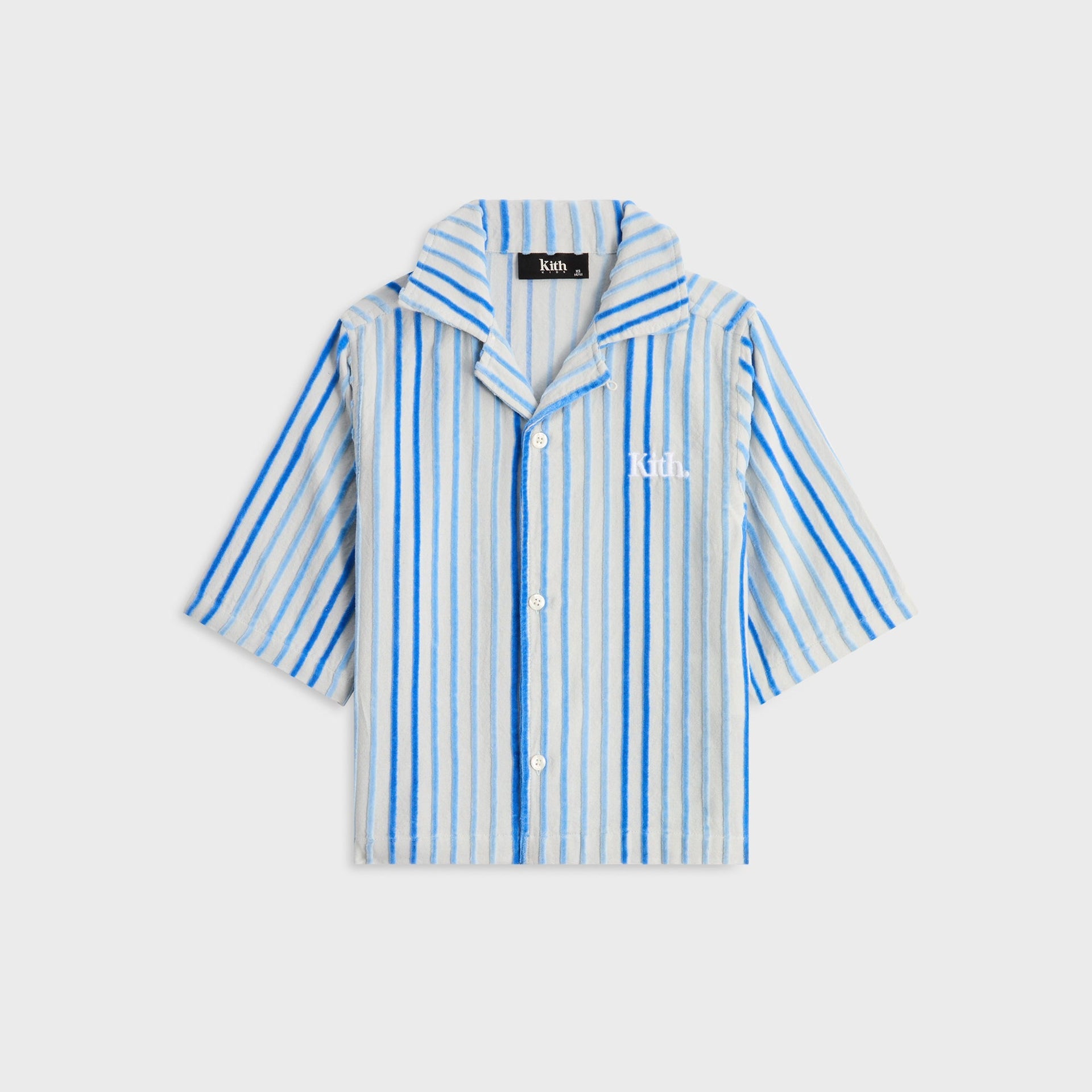 Kith Kids Chenille Stripe Thompson Camp Shirt - Cornflower - PH