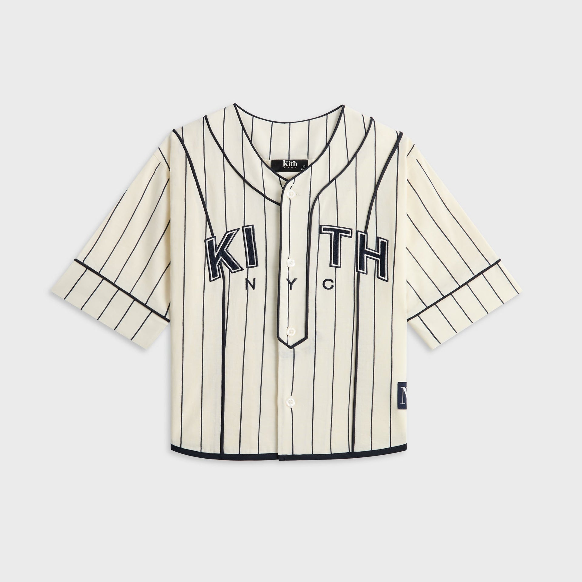 Kith Kids Pinstripe Baseball Shirt - Silk - PH
