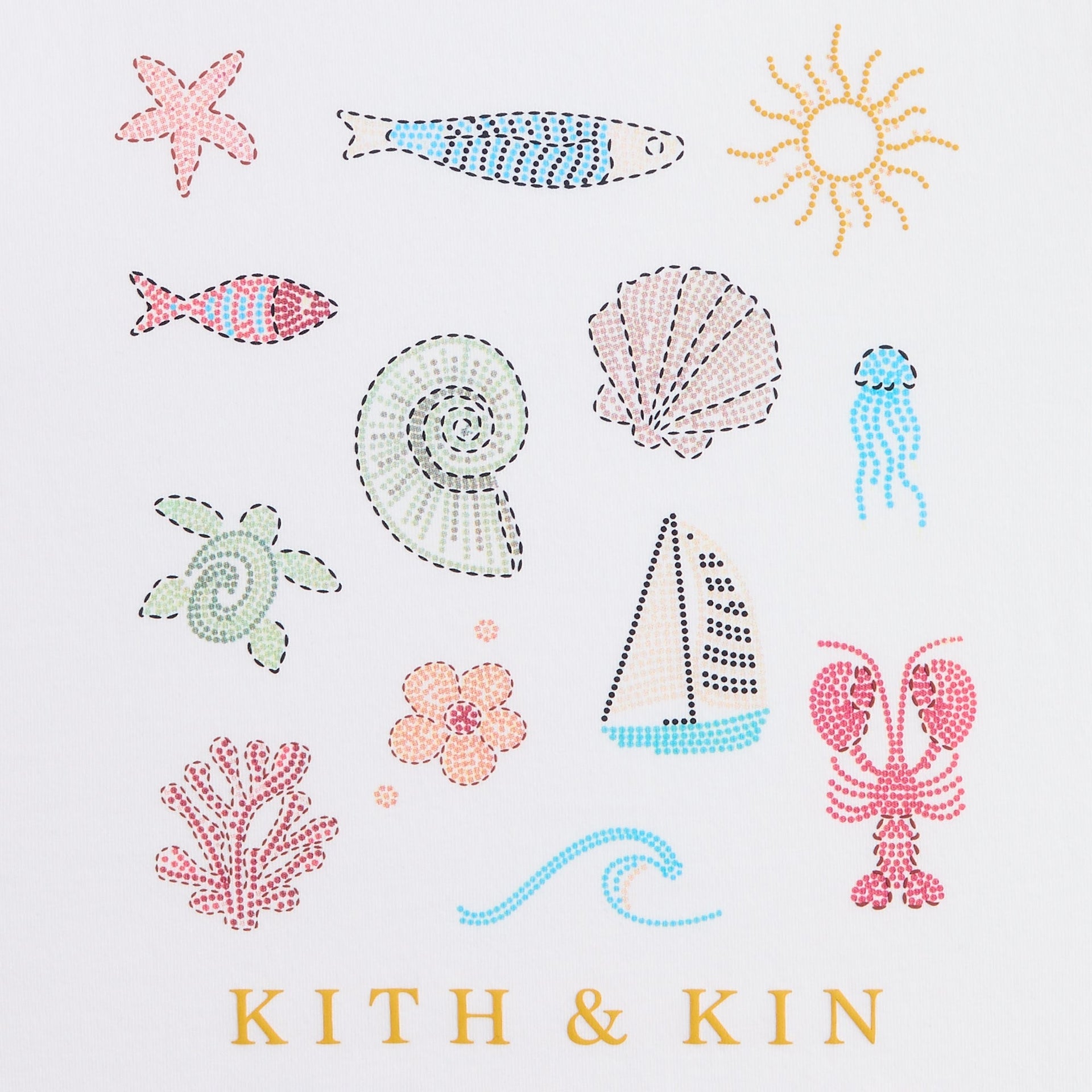 Kith Kids Kith & Kin Beach Tee - White - PH