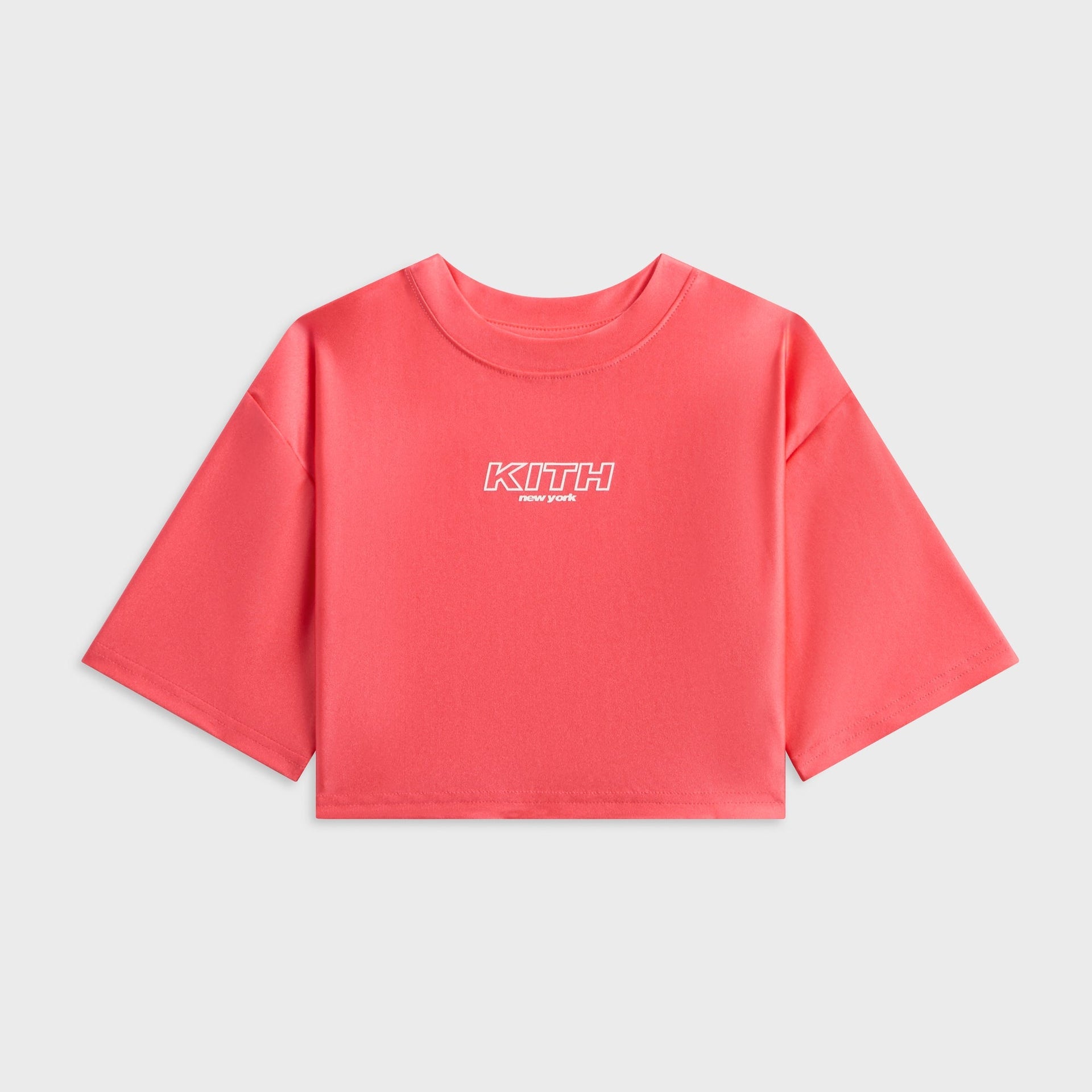 Kith Kids Active Fei Cropped Tee - Carnation - PH