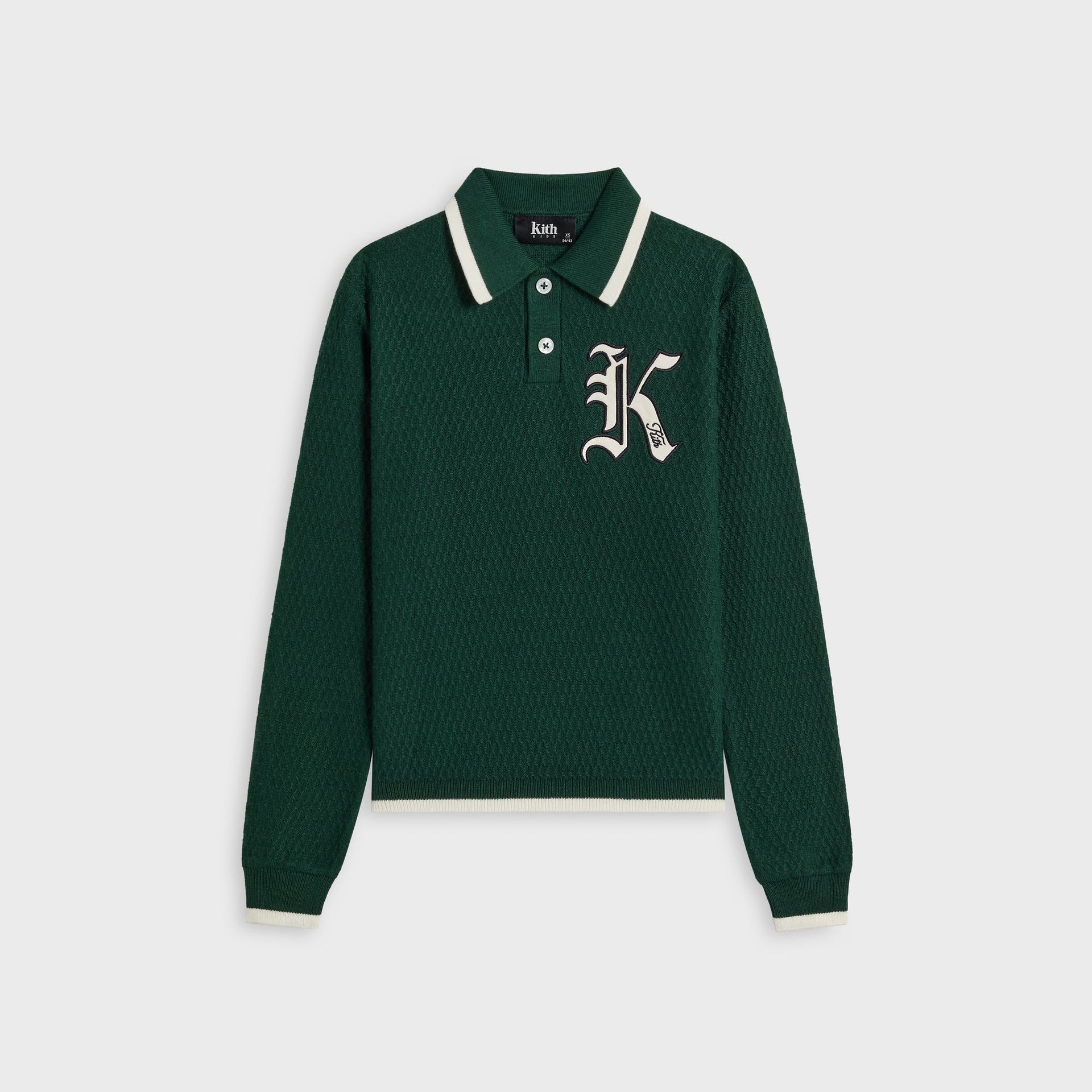 Kith Kids Tilden Long Sleeve Polo - Stadium - PH