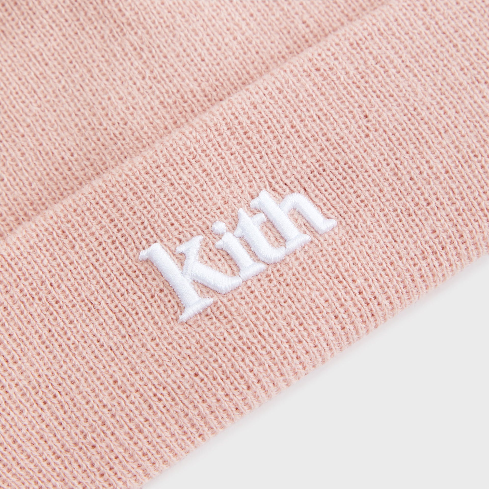 Kith Kids Classic Serif Logo Beanie - Rose
