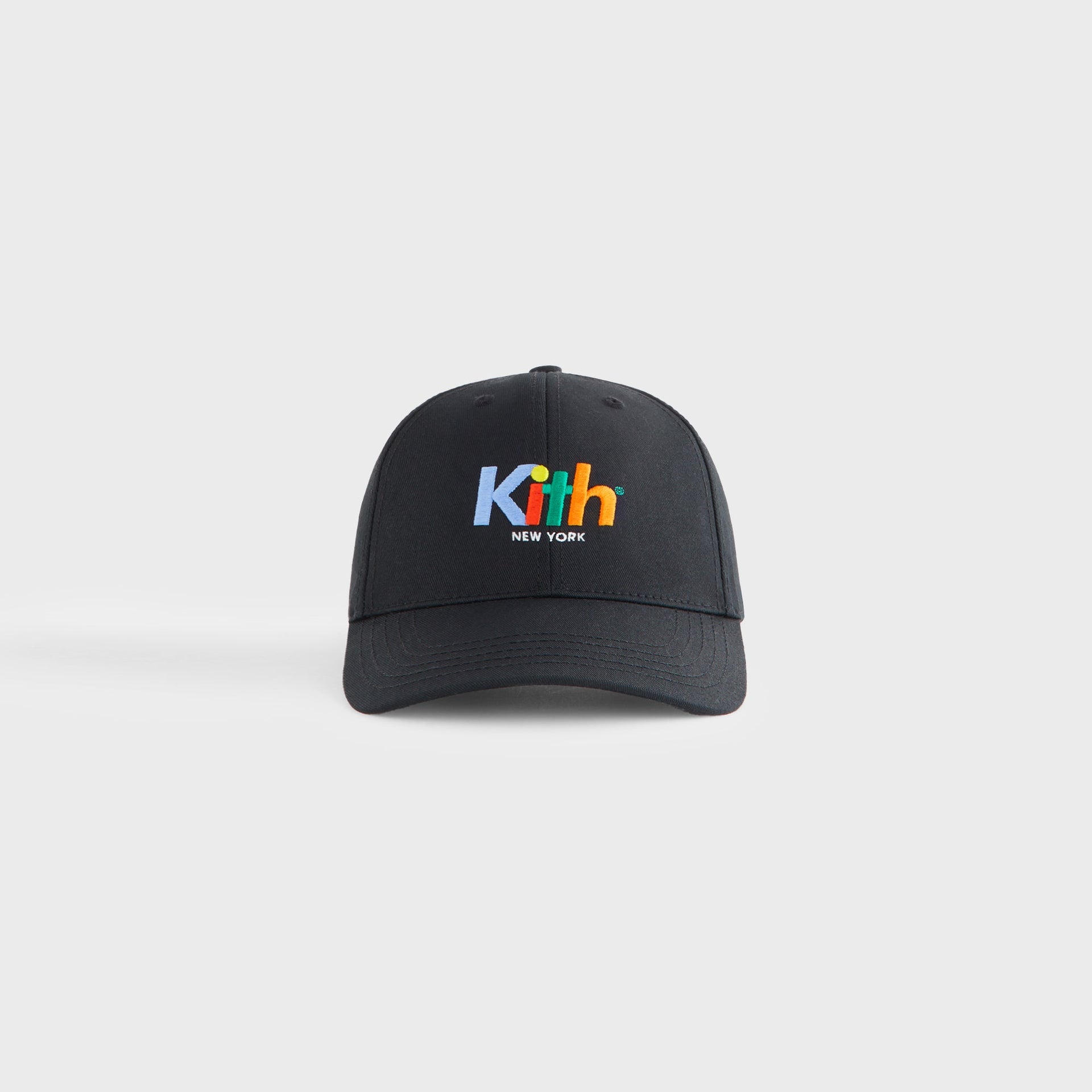 Kith Kids Multi Color Logo Classic Cap - Black Beauty
