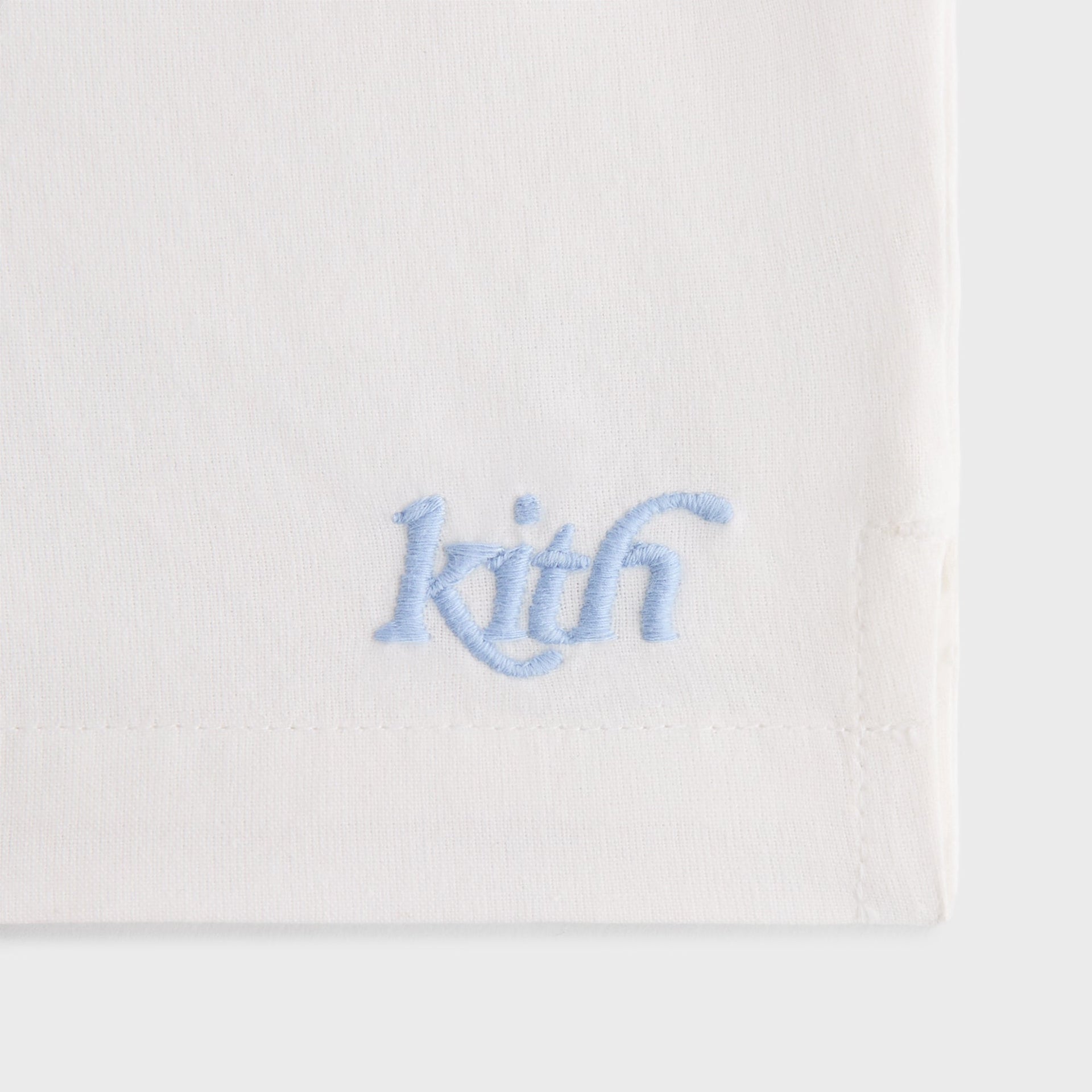 Kith Kids Novelty Embroidered Thompson Camp Short - White