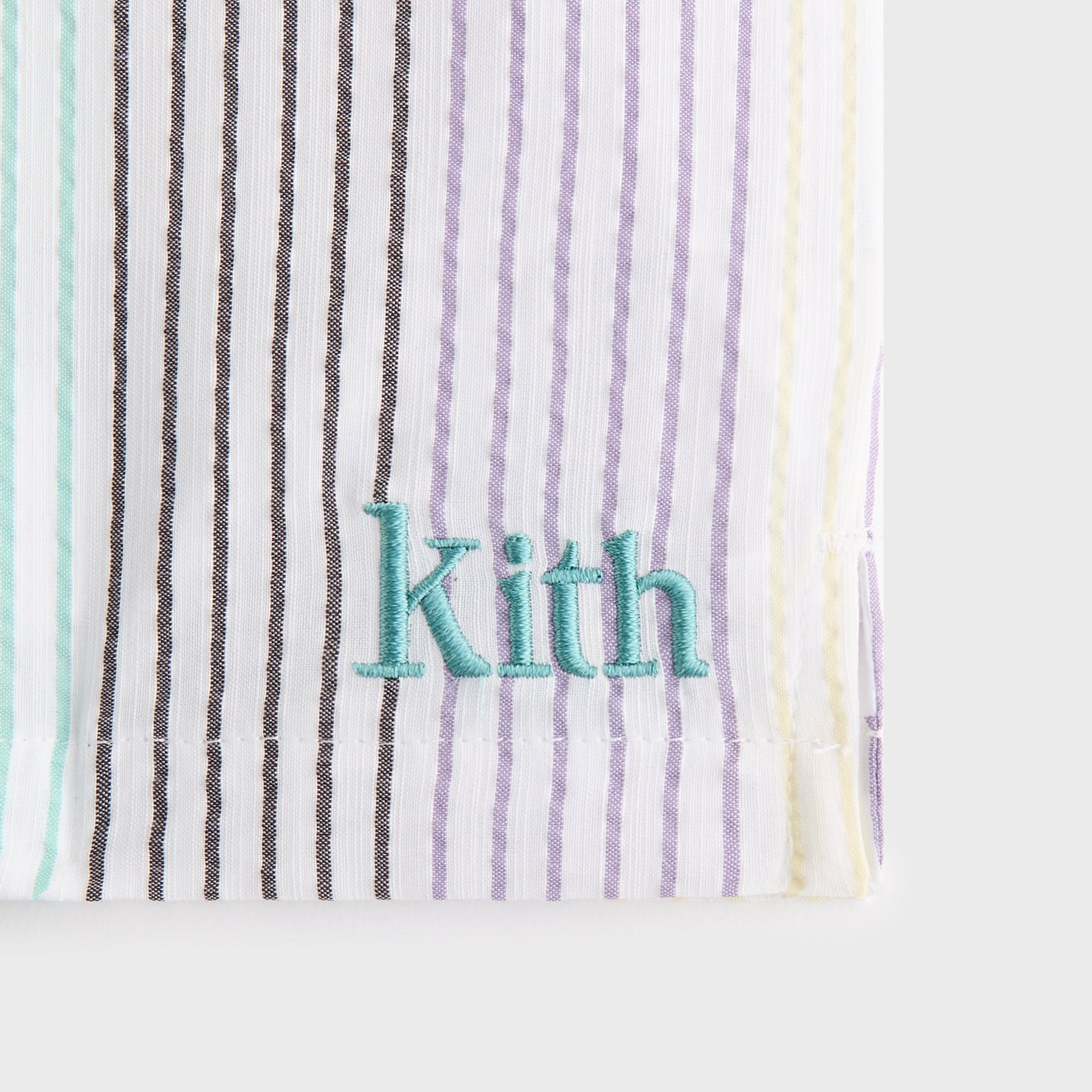 Kith Kids Striped Thompson Camp Short - Mykonos