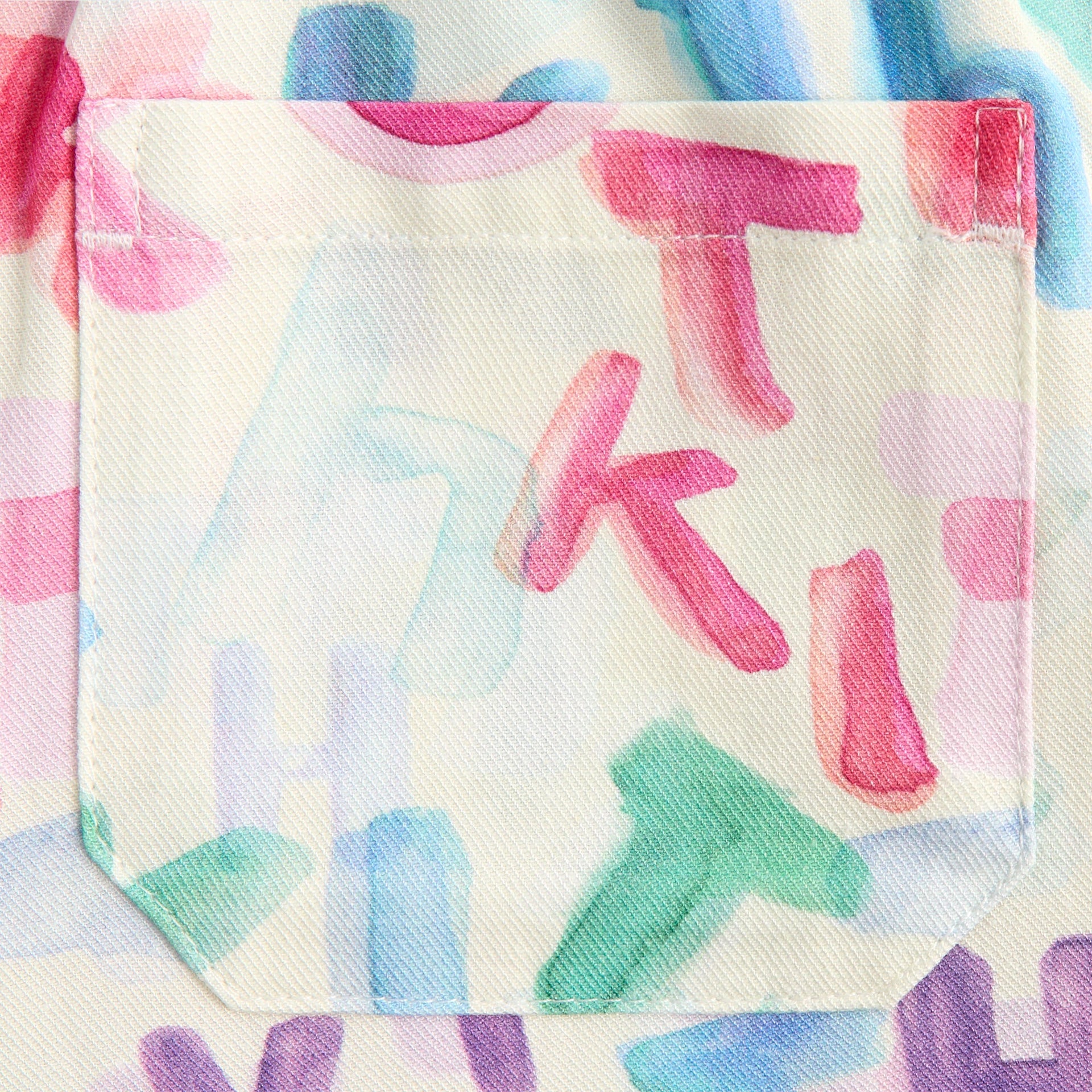 Kith Kids Watercolor Camp Short - White