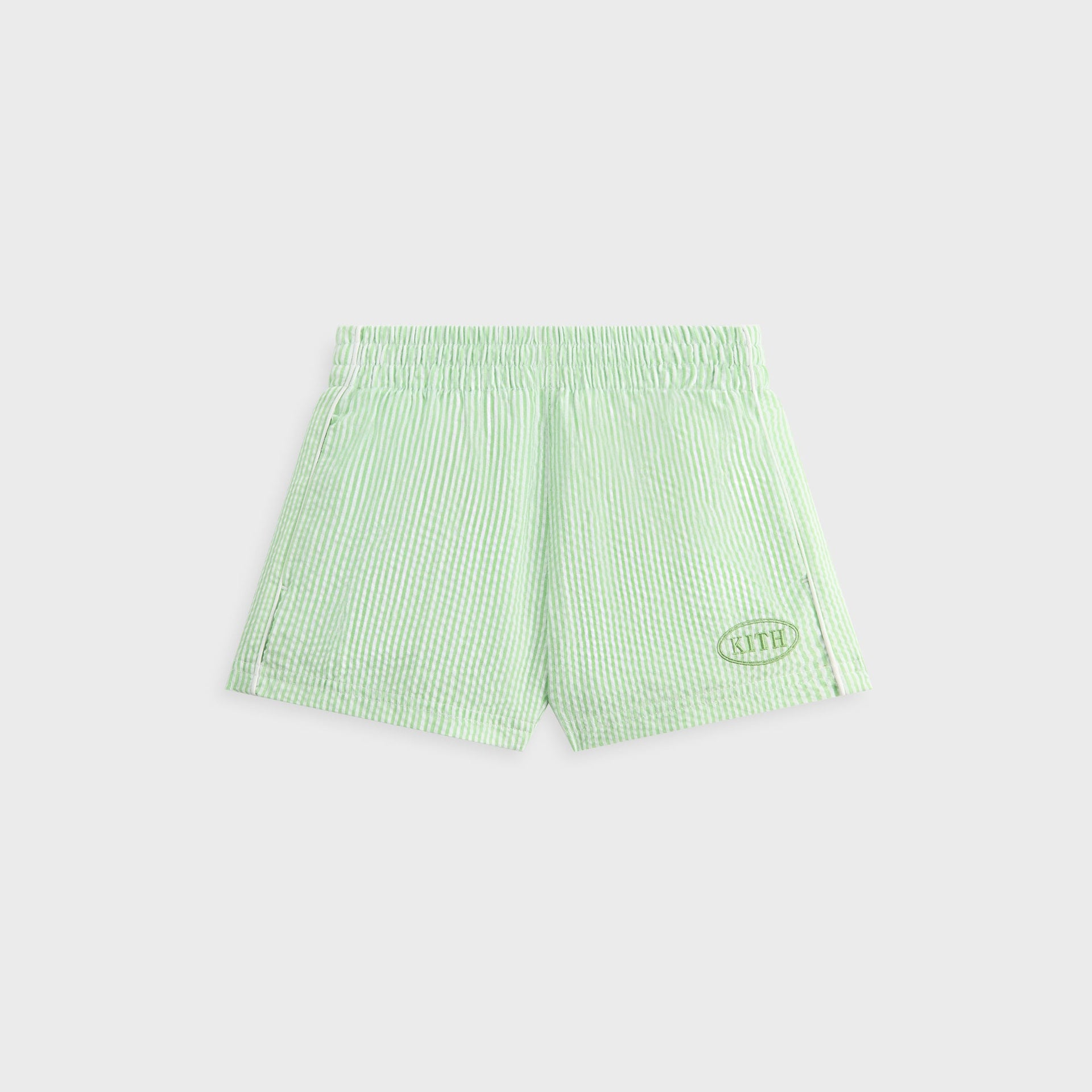 Kith Kids Seersucker Liam Short - Honeydew