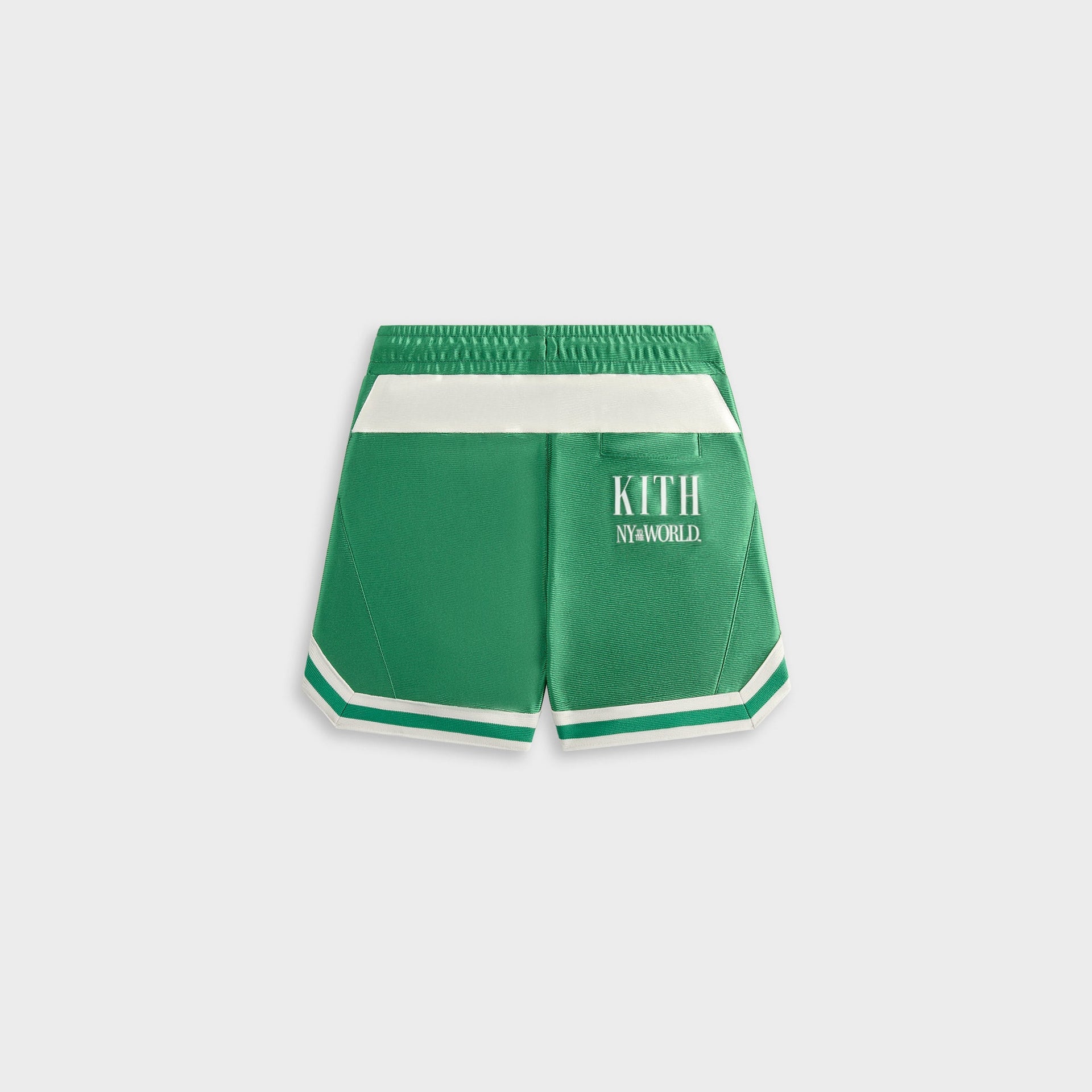 Kith Kids NY to the World Faille Curtis Short - Parrot