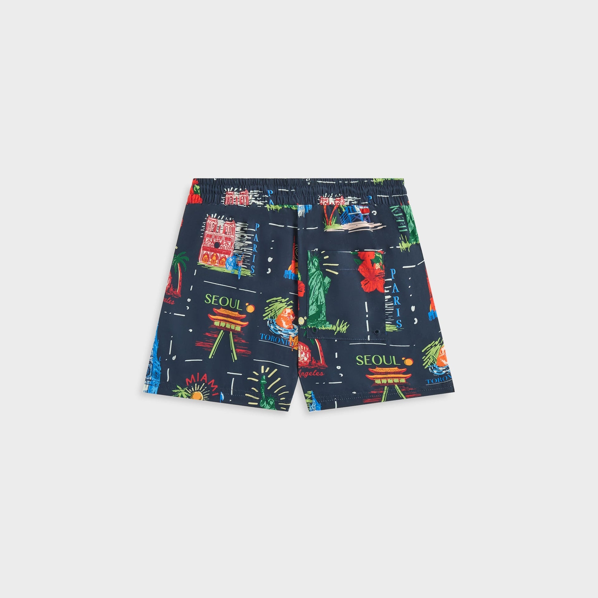Kith Kids Souvenir Stamp Thompson Camp Short - Nocturnal