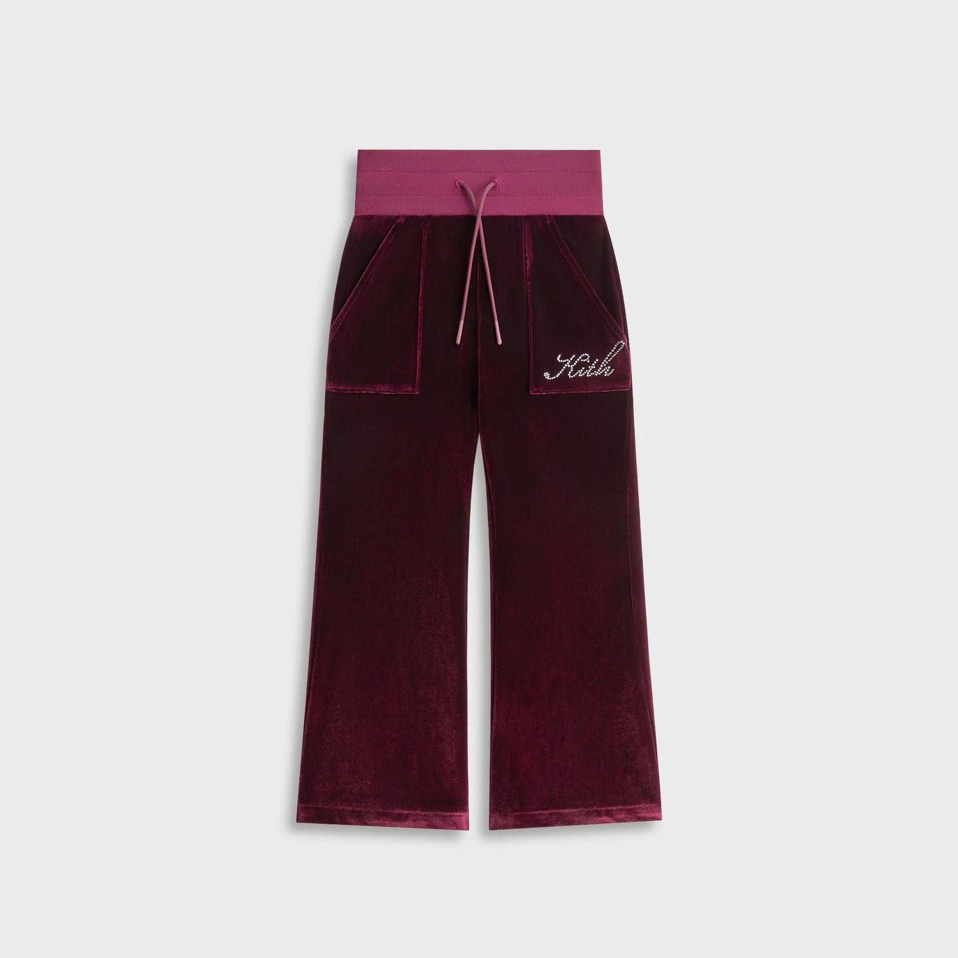 Kith Kids Velour Flare Pant - Campus