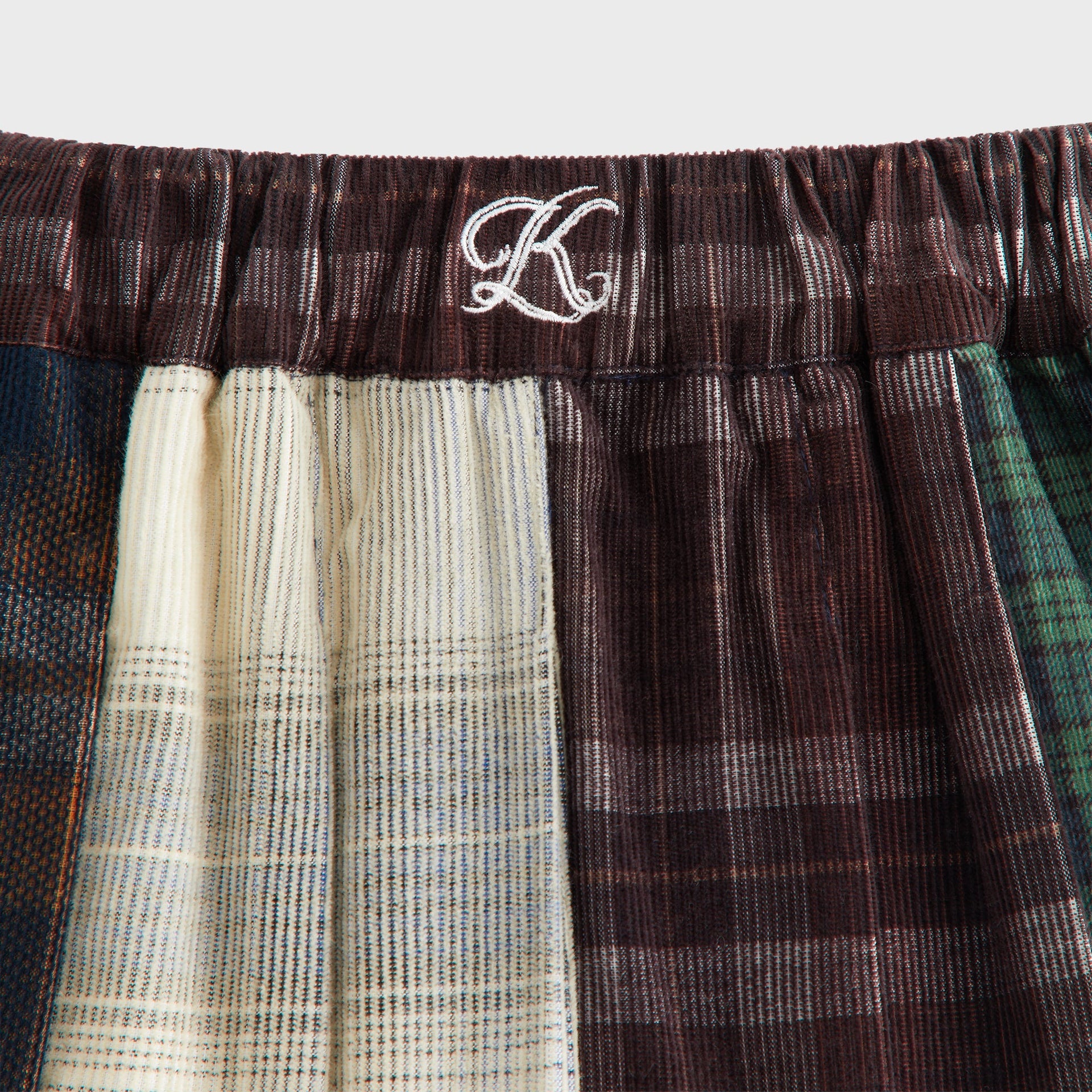 Kith Kids Textured Patchwork Pleated Skirt - Multi