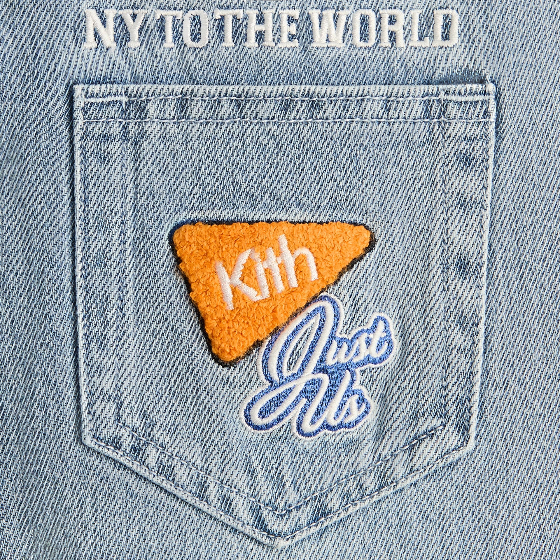 Kith Kids NY to The World Denim Wide Leg Heston Jean - Light Indigo