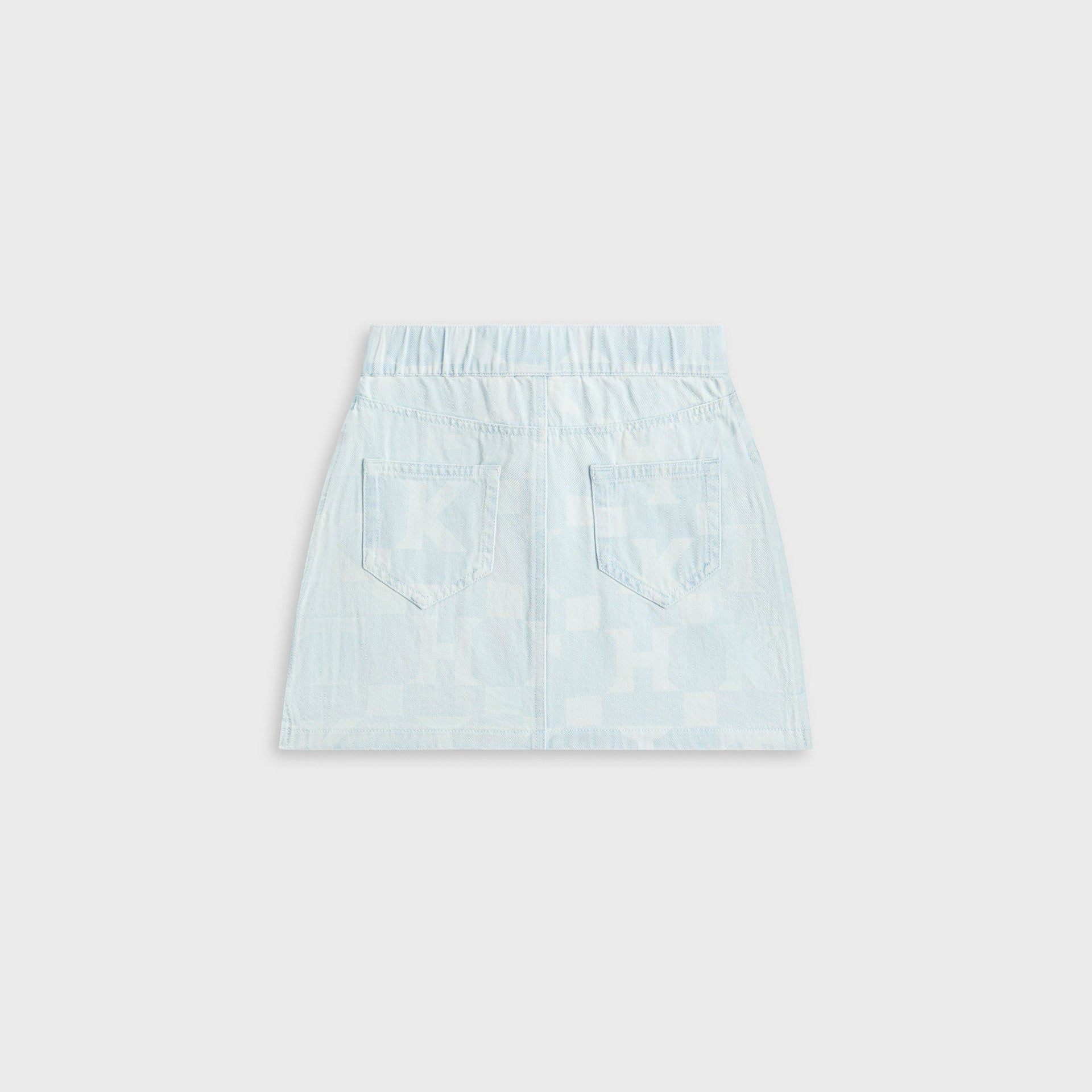 Kith Kids Monogram Denim Skirt - Opal Light Wash