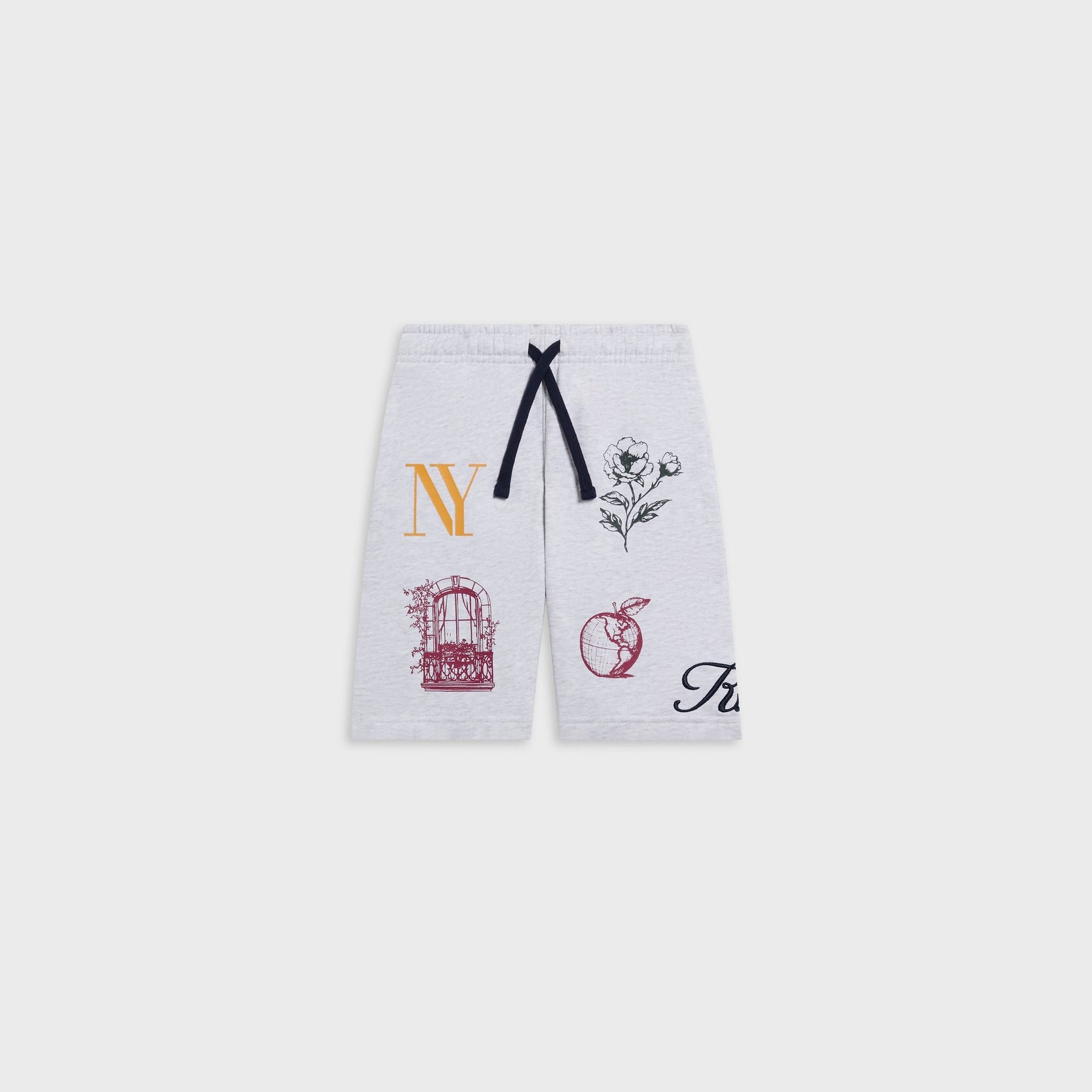 Kith Kids Logo Nelson Short - Light Heather Grey - PH