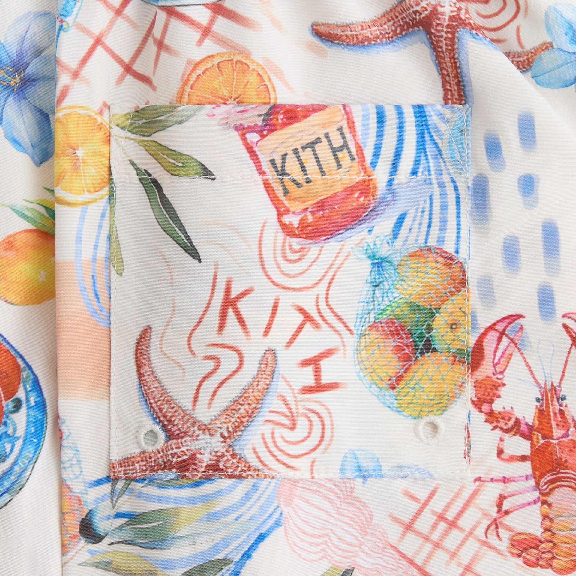 Kith Kids Summer Picnic Kai Swim Trunk - Sandrift