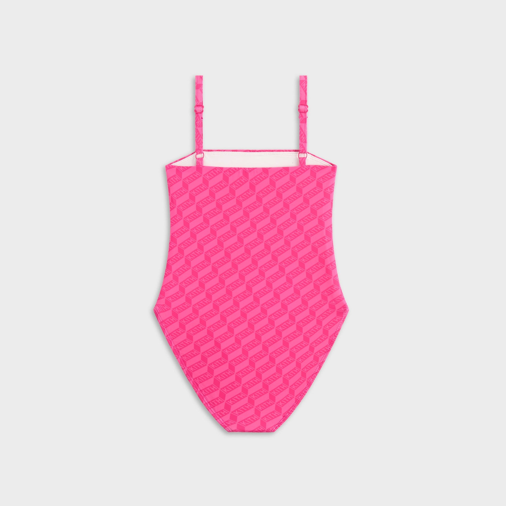 Kith Kids Monogram Audrey One-Piece Swim Suit - Zinnia