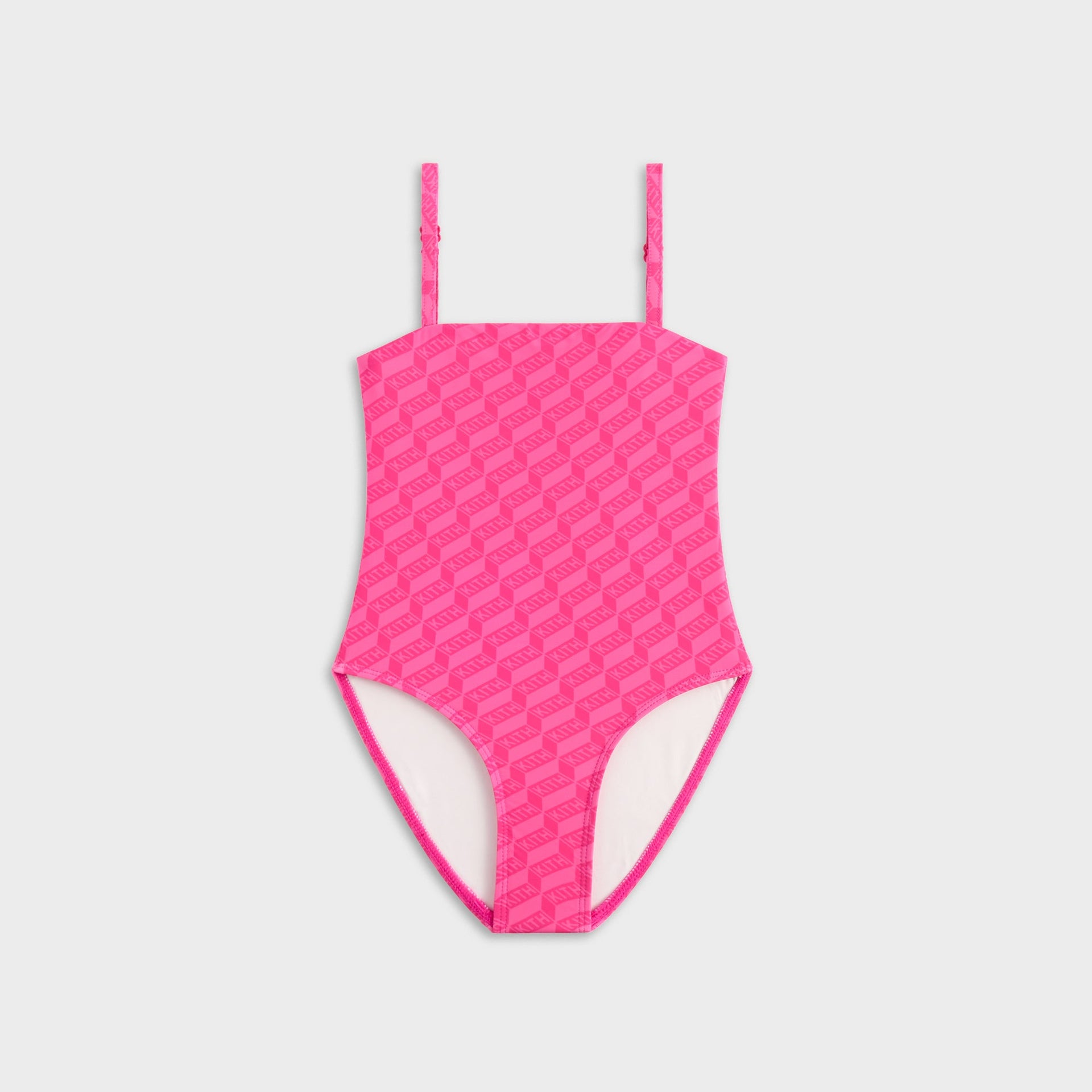 Kith Kids Monogram Audrey One-Piece Swim Suit - Zinnia