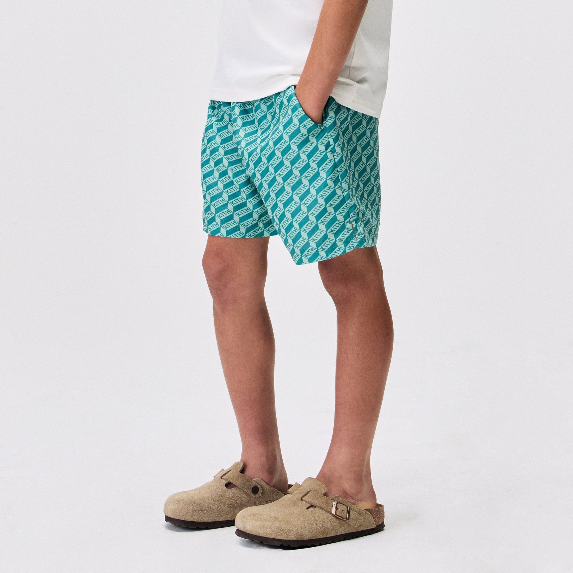 Kith Kids Monogram Kai Swim Trunk - Sorrel - PH