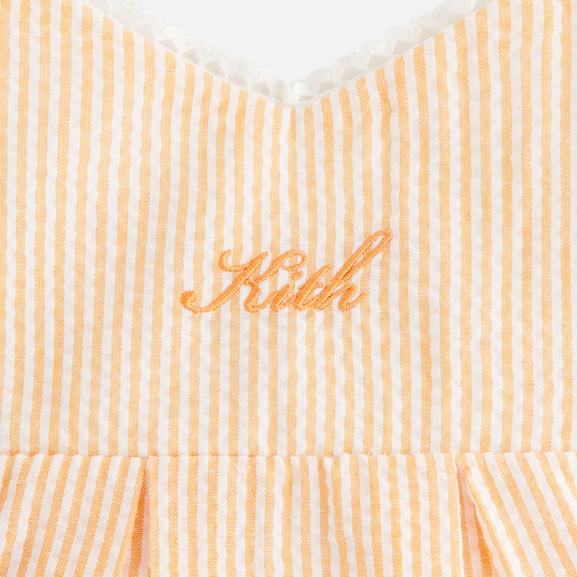 Kith Kids Seersucker Ainsley Dress - Calcite