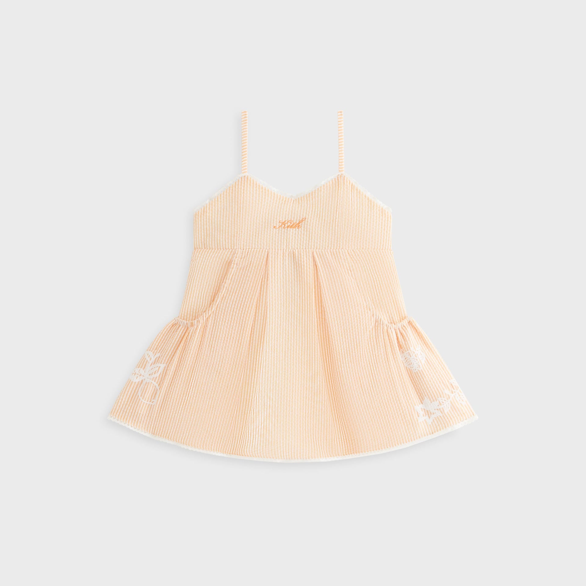 Kith Kids Seersucker Ainsley Dress - Calcite