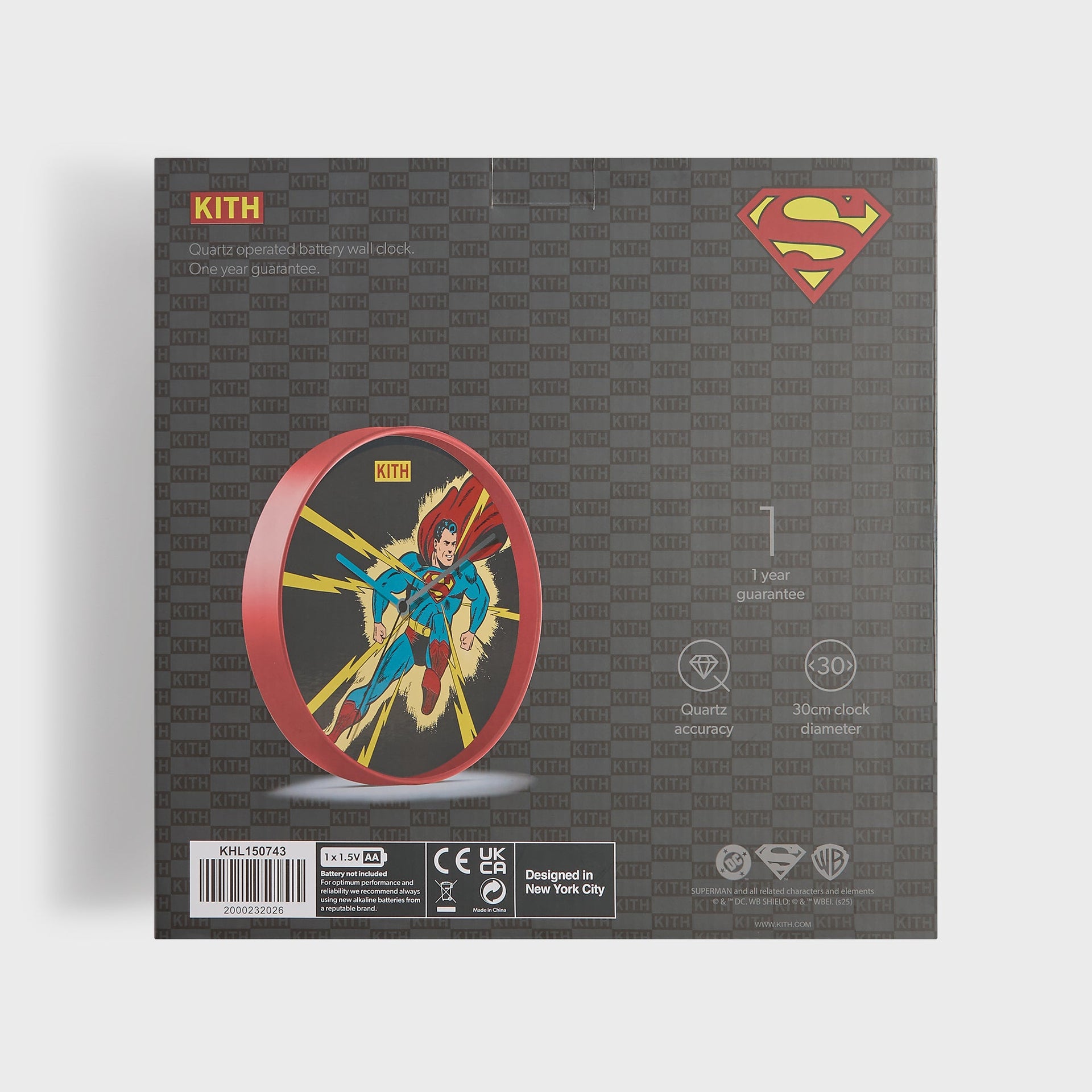 Superman | Kith Lightning Bolt Clock - Multi