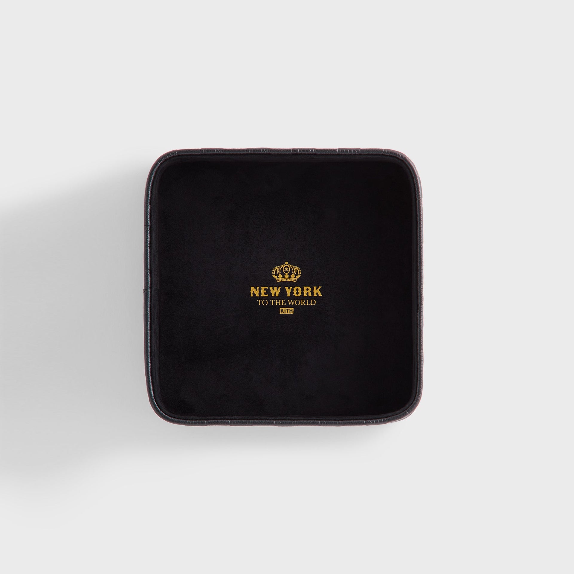 Kithmas Monogram Leather Catchall Tray - Black