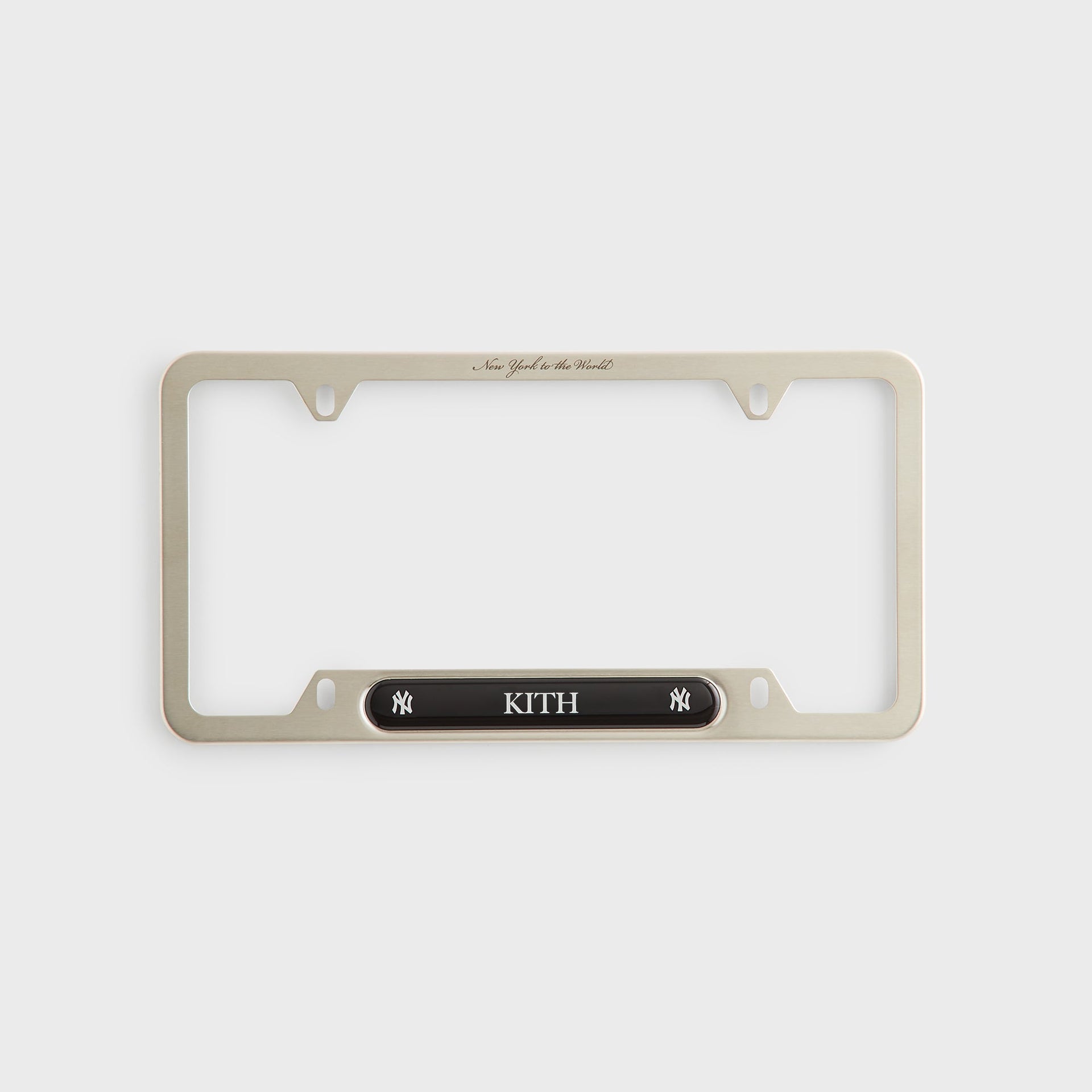Kith for the New York Yankees License Plate - Silver