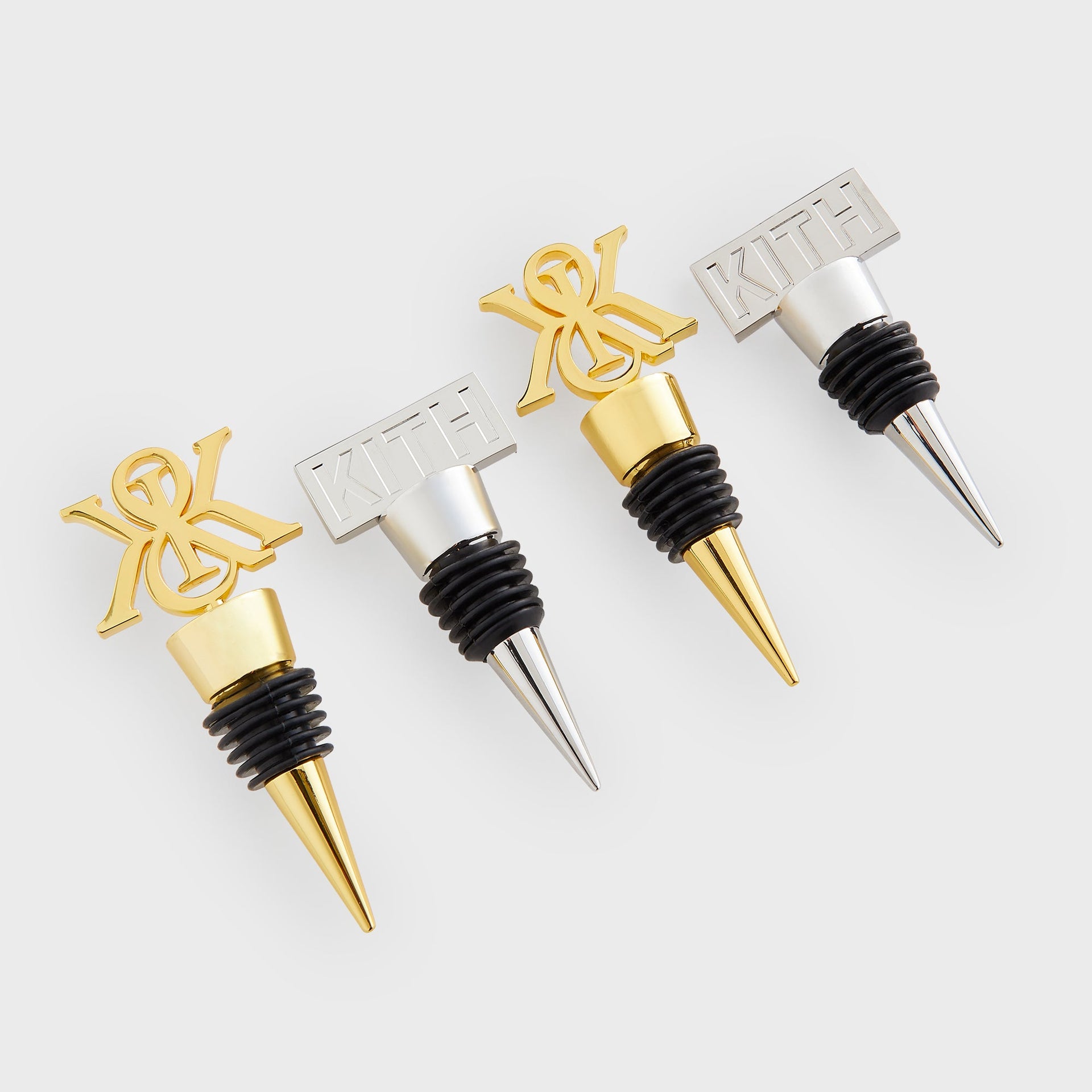 Kithmas Logo Set of 2 Wine Stoppers - Multi