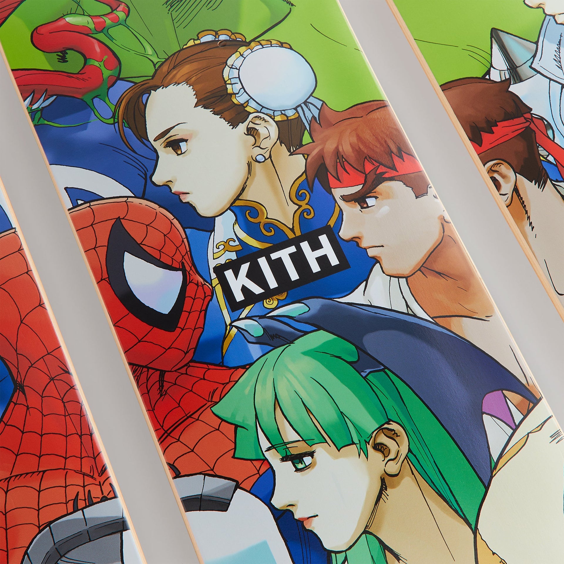 Marvel vs. Capcom | Kith Triptych Set of 3 Skatedeck - Multi