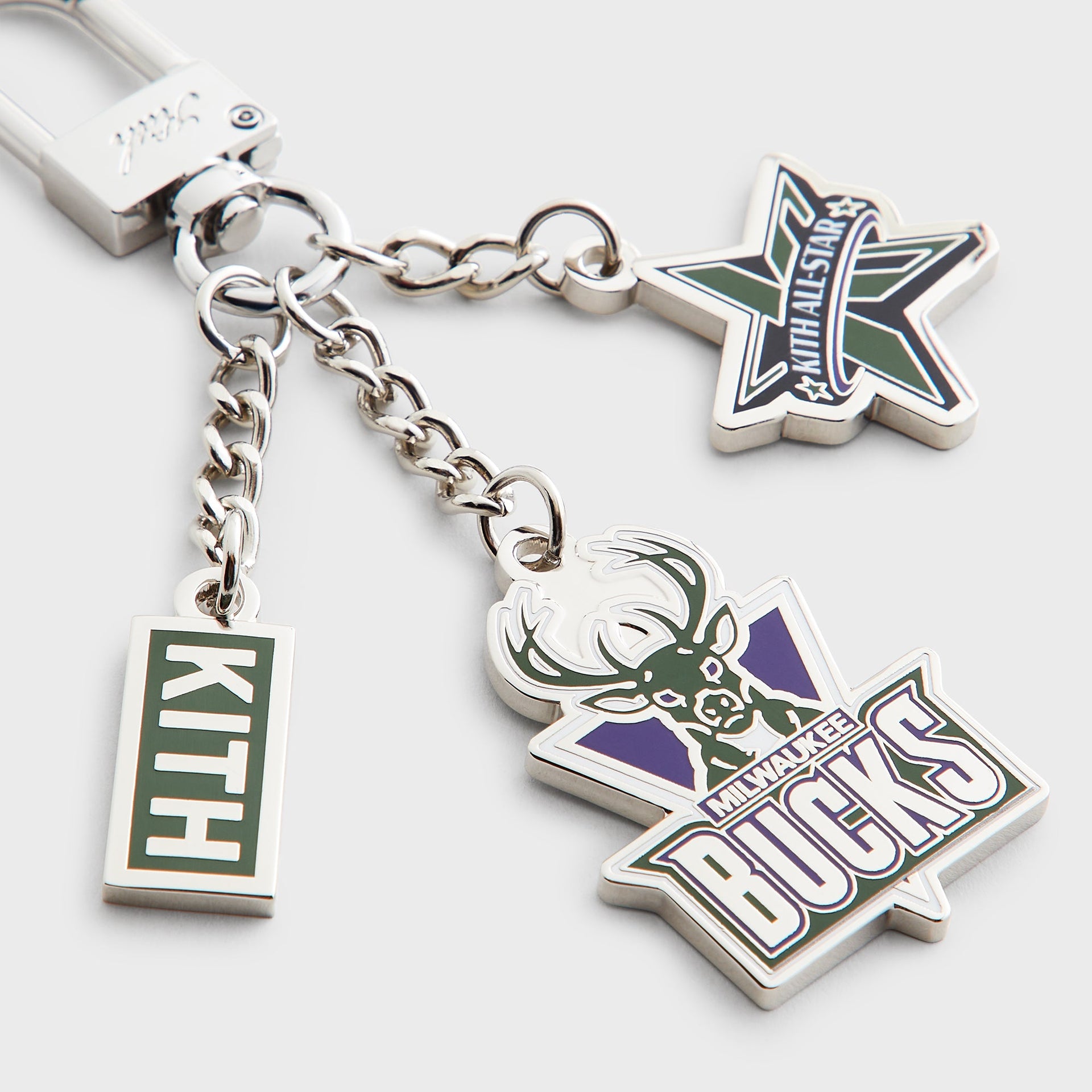 Kith for NBA All-Star Milwaukee Bucks Keychain - Silver