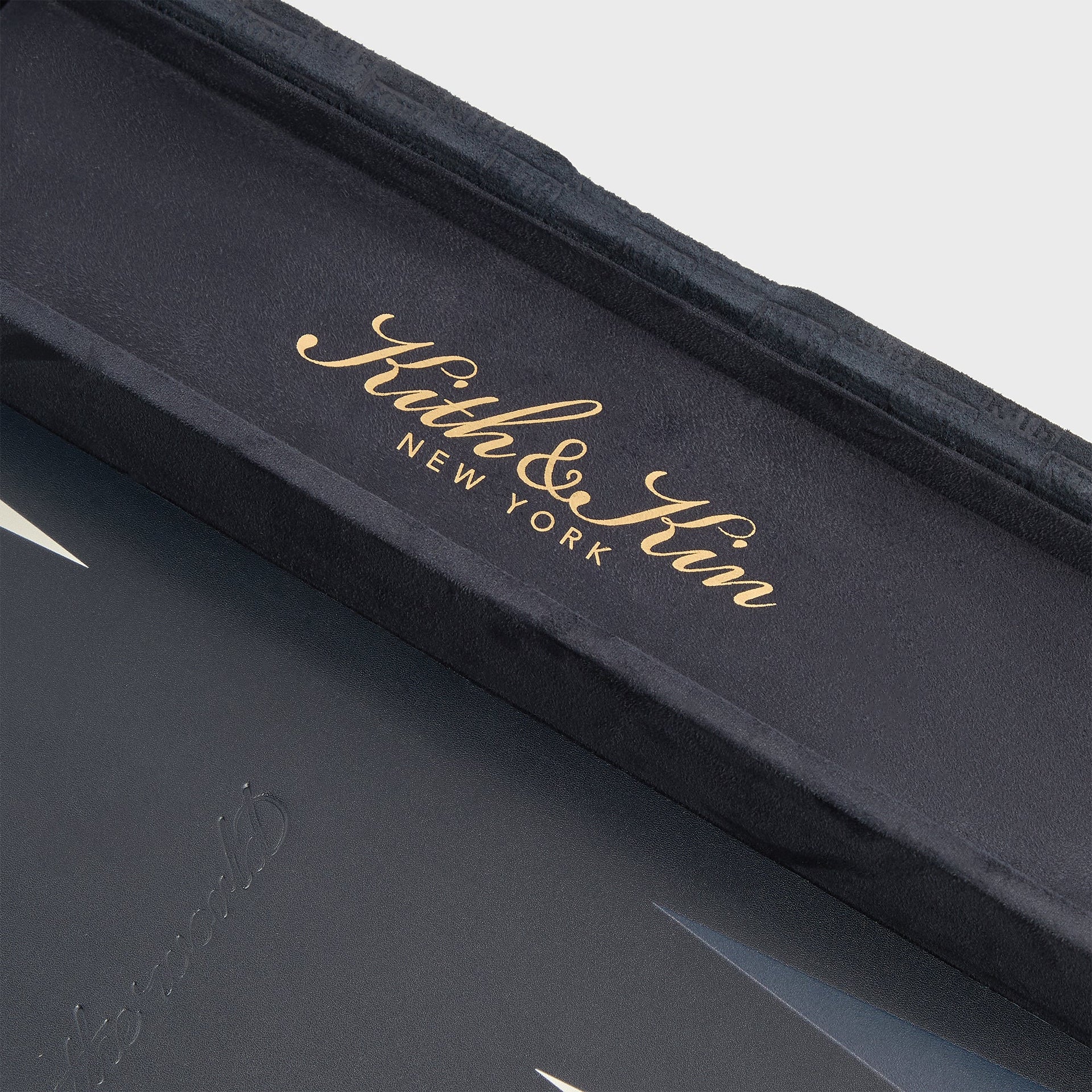 Kithmas Monogram Debossed Suede Backgammon Set - Ink