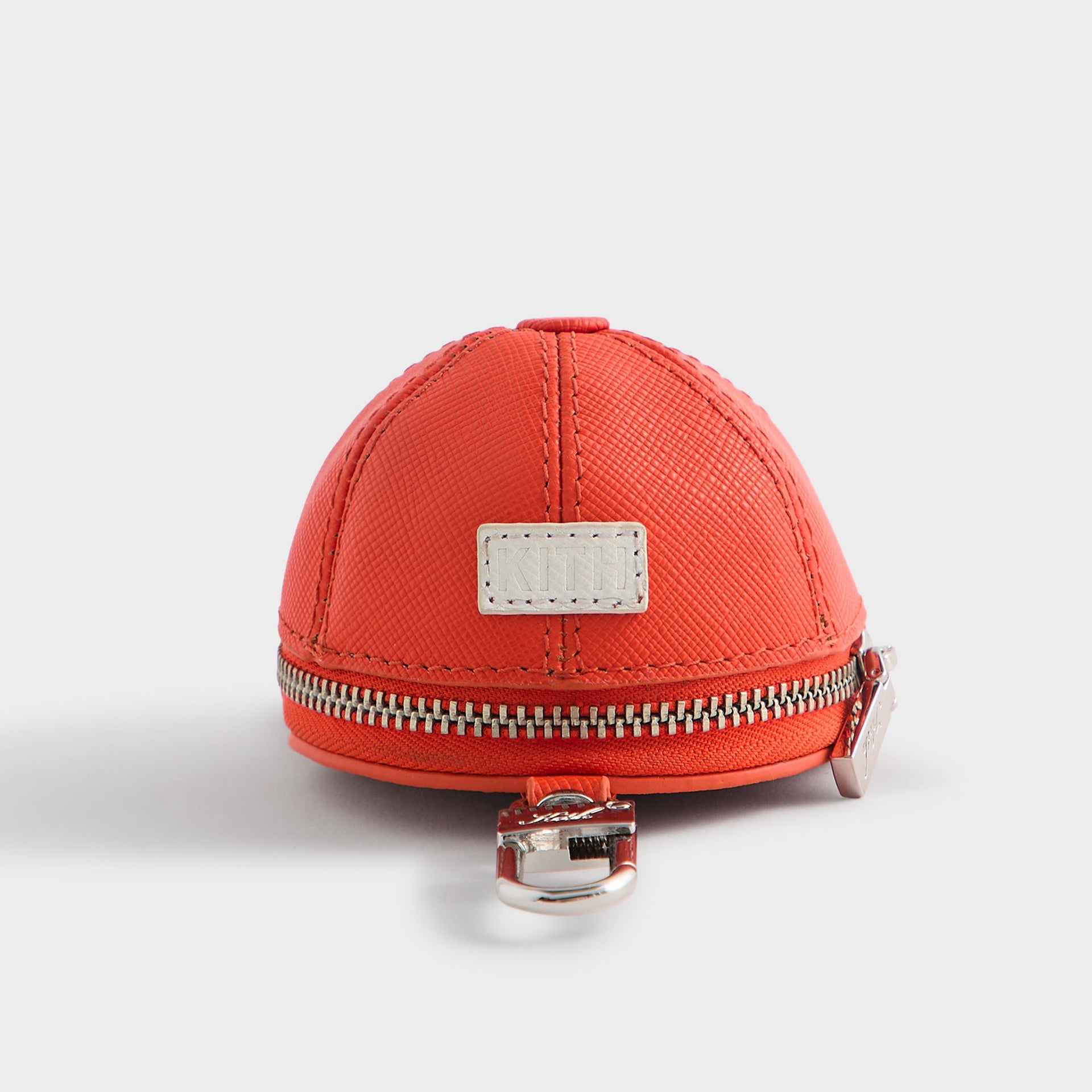 Kith for the New York Yankees Baseball Cap Leather Pouch - Poppy