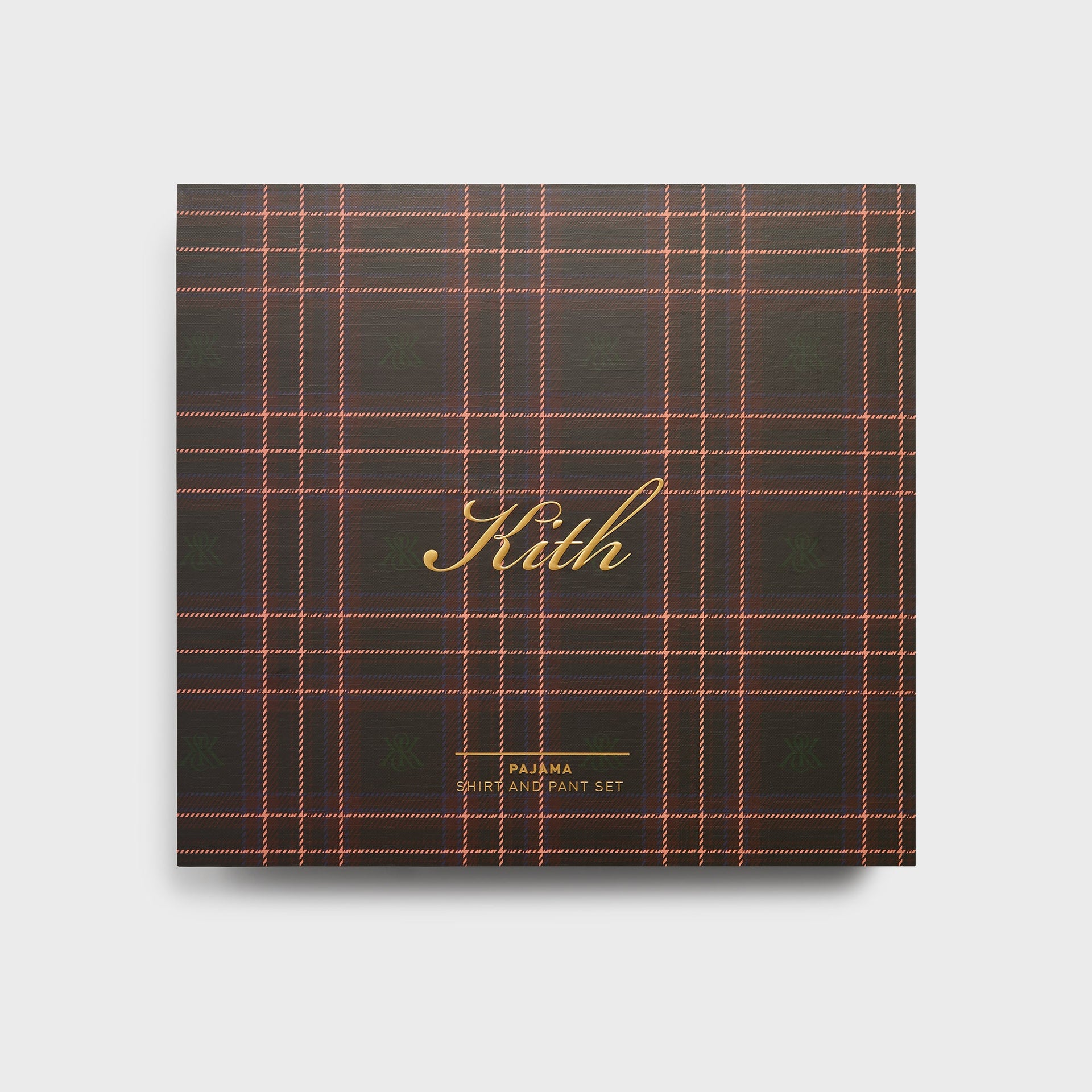 Kithmas Plaid Pajama Set - Black