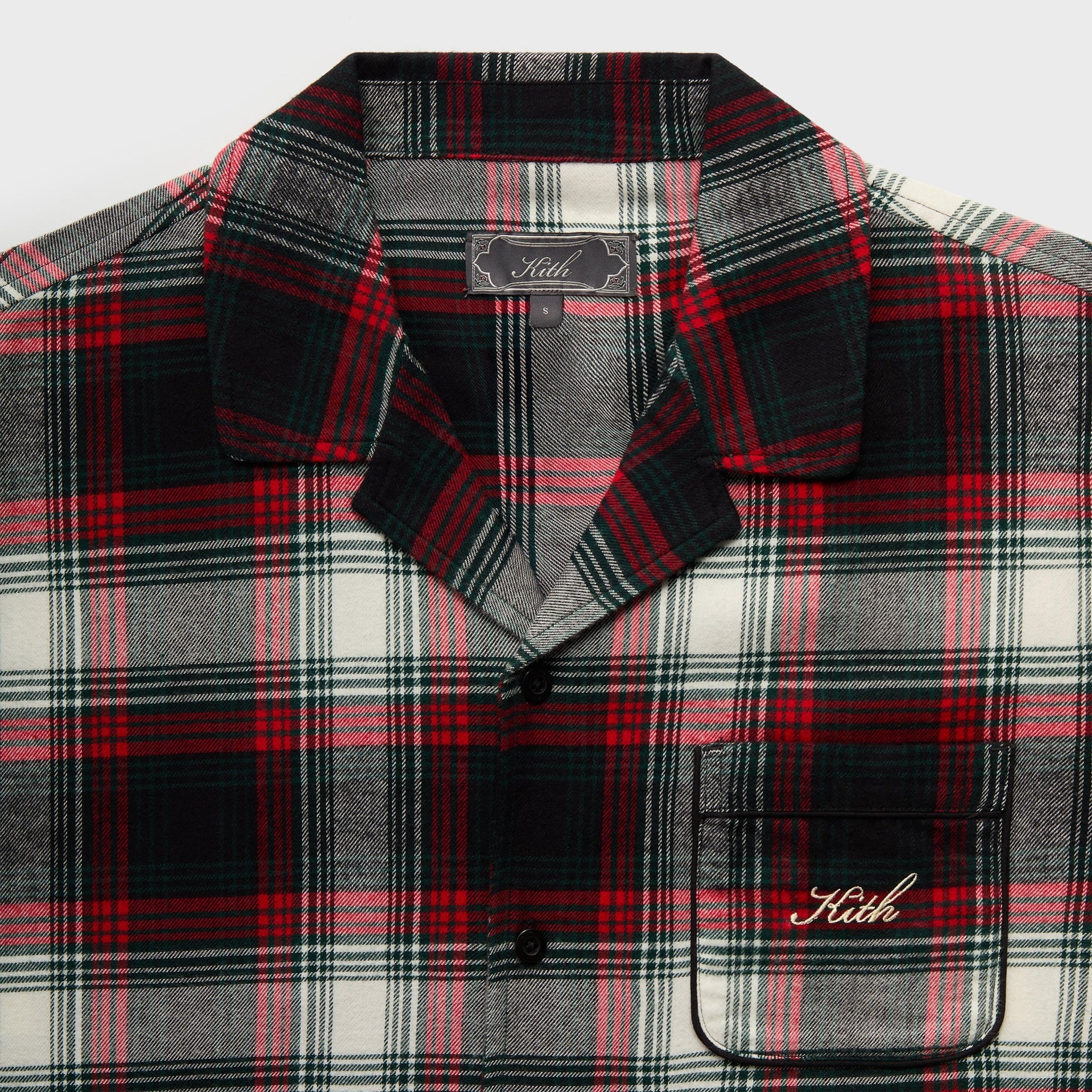 Kithmas Plaid Pajama Set - Black