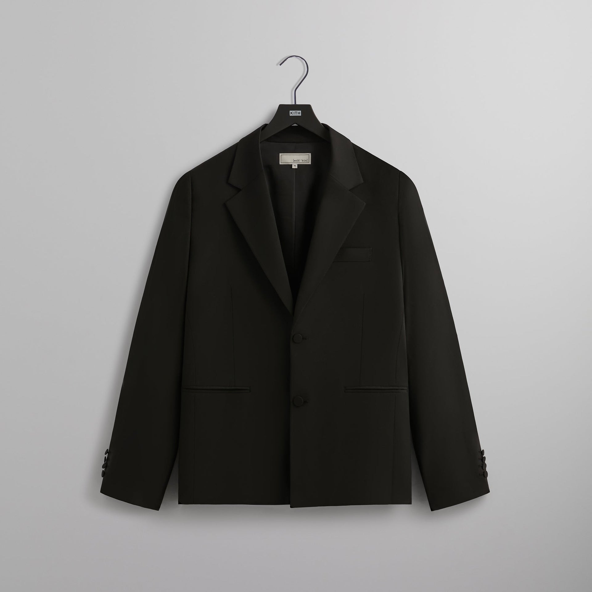 &Kin Tropical Wool Erik Blazer - Black PH