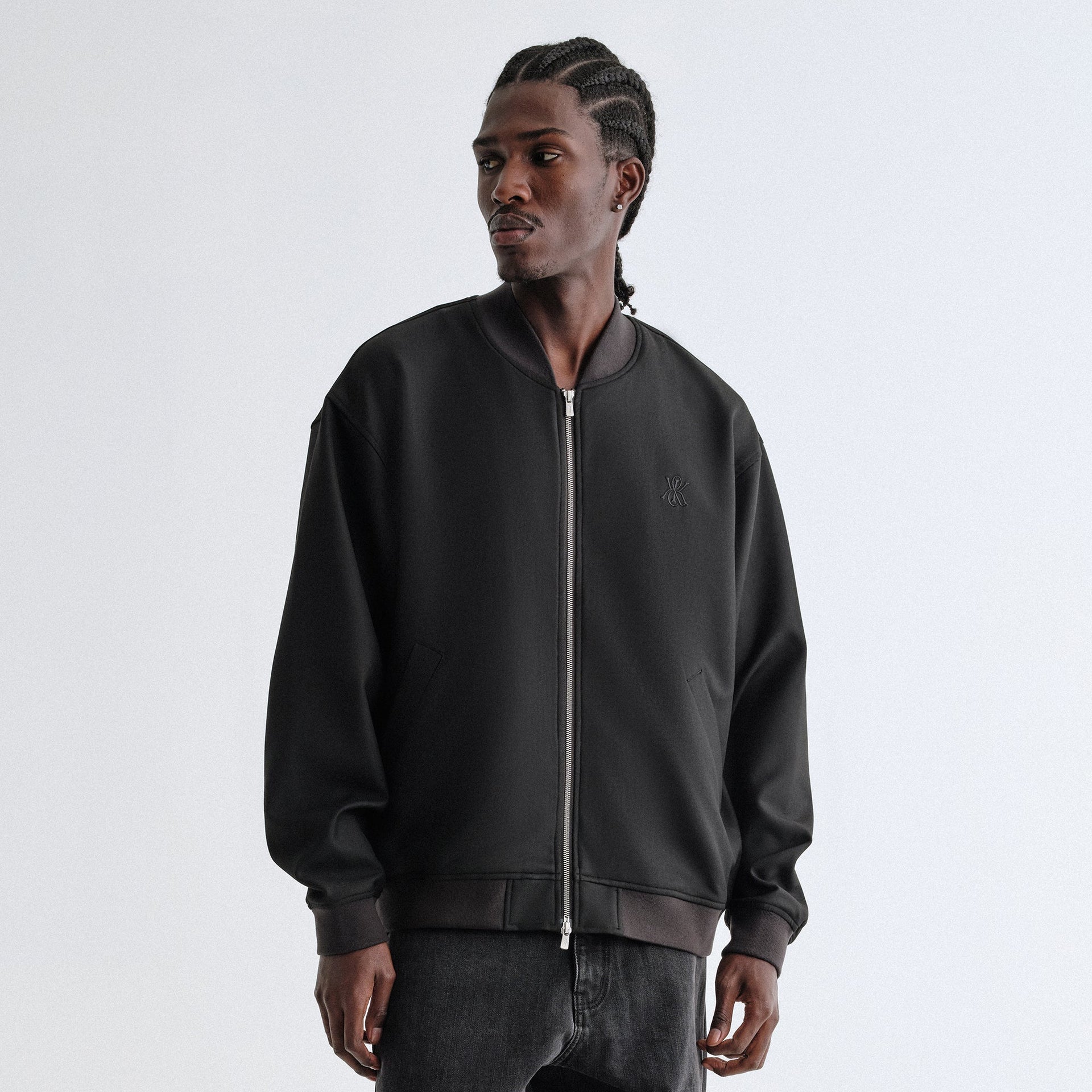 Kith Double Weave Avery Bomber Jacket - Black - PH