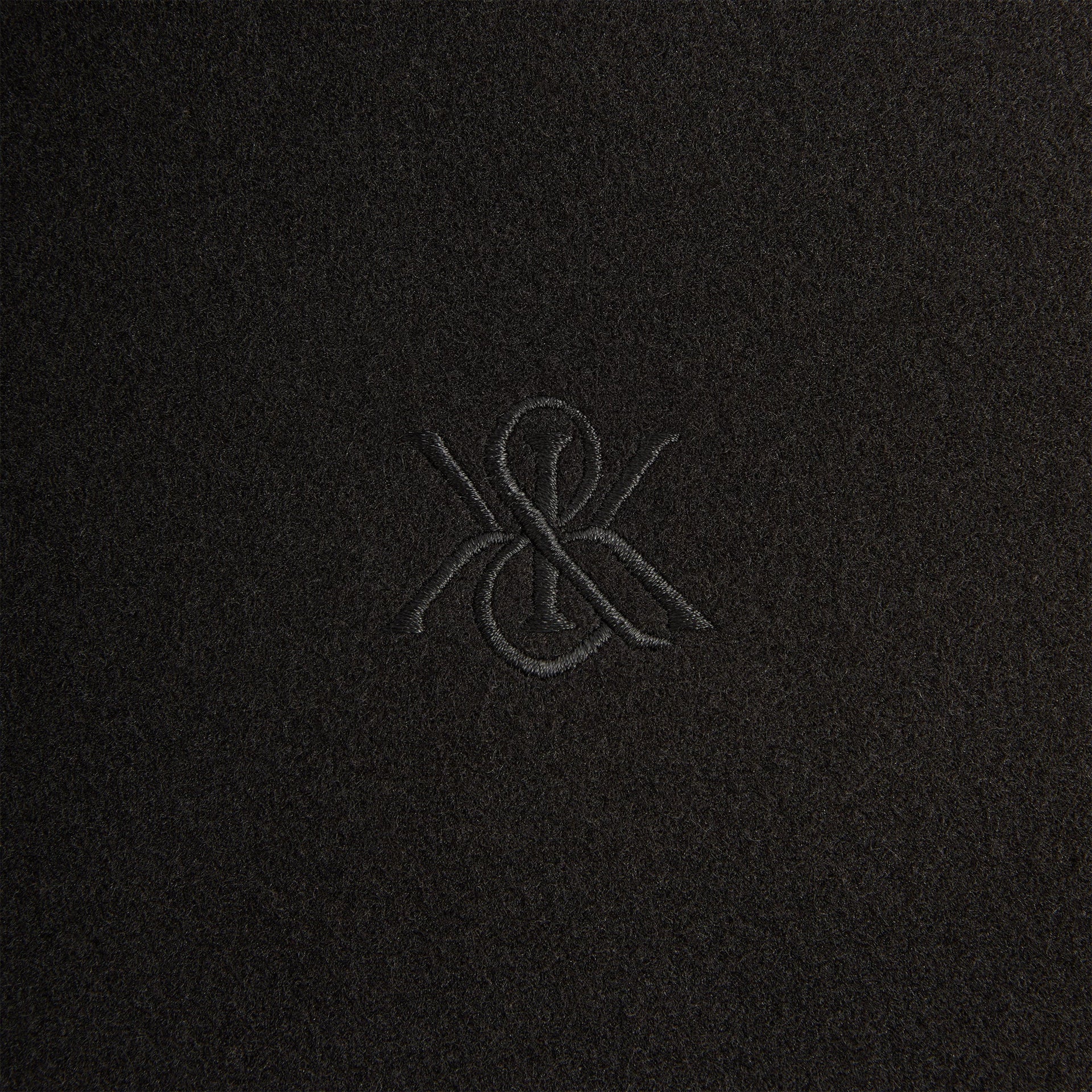 Kith Felted Jersey Lane Coaches Jacket - Black