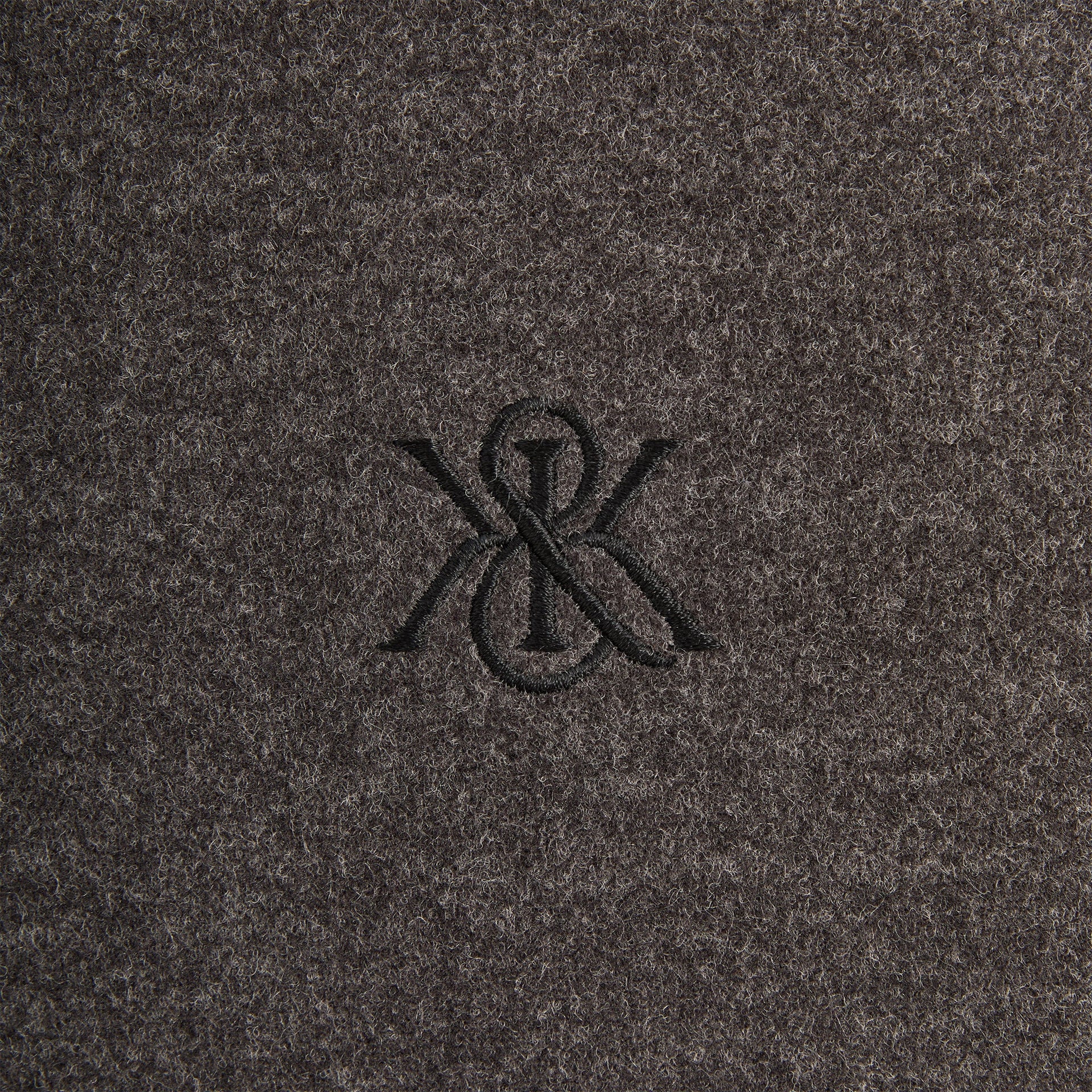 Kith Felted Jersey Lane Coaches Jacket - Heather Charcoal