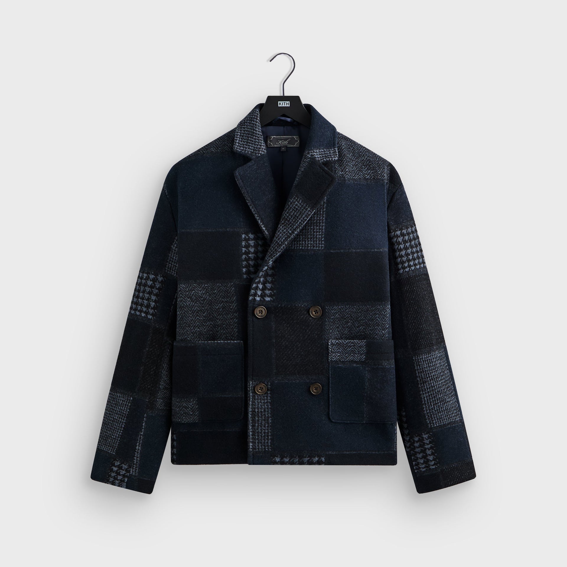 Kith Patchwork Wool Raya Blazer - Nocturnal