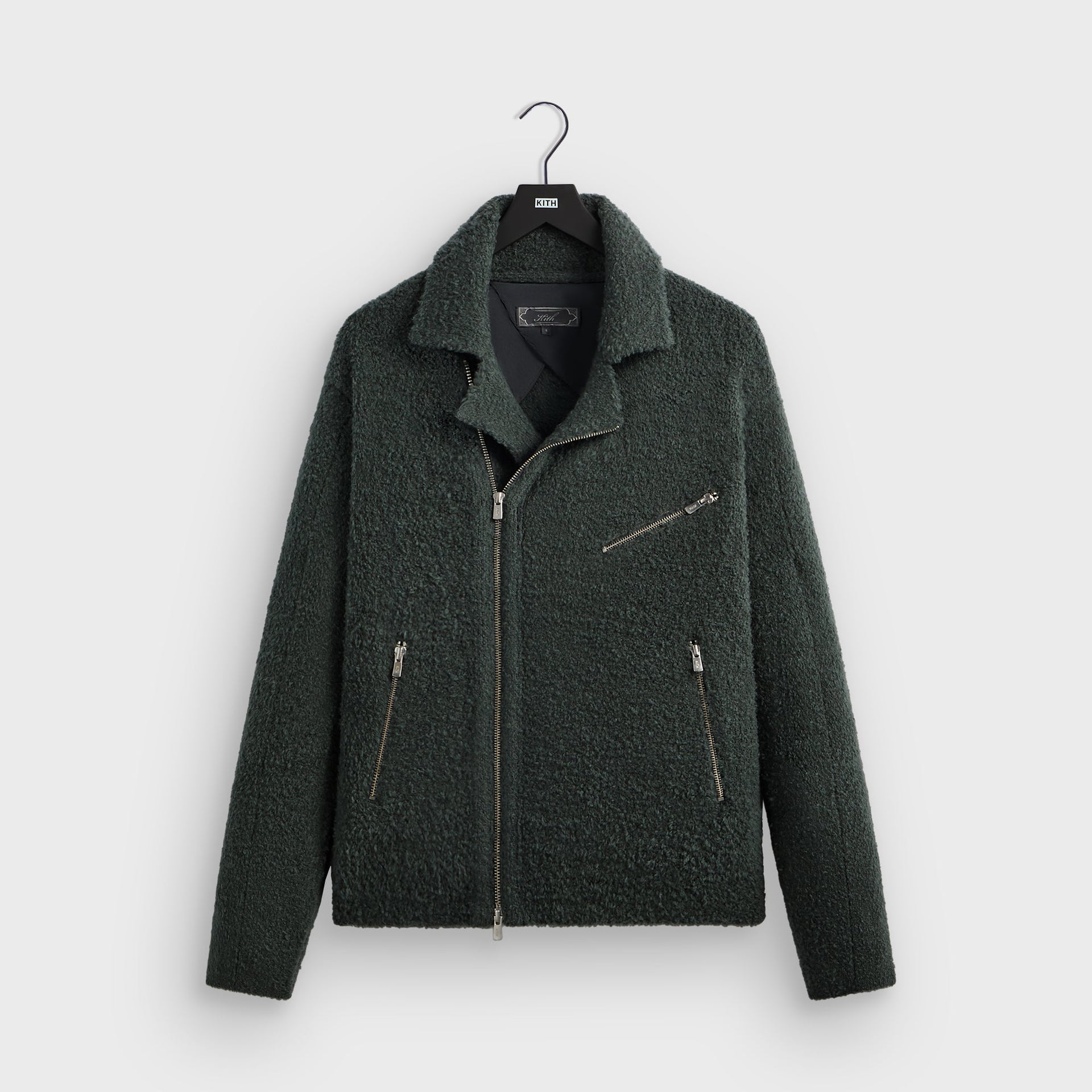 Kith Plush Knit Brian Moto Jacket - Machine