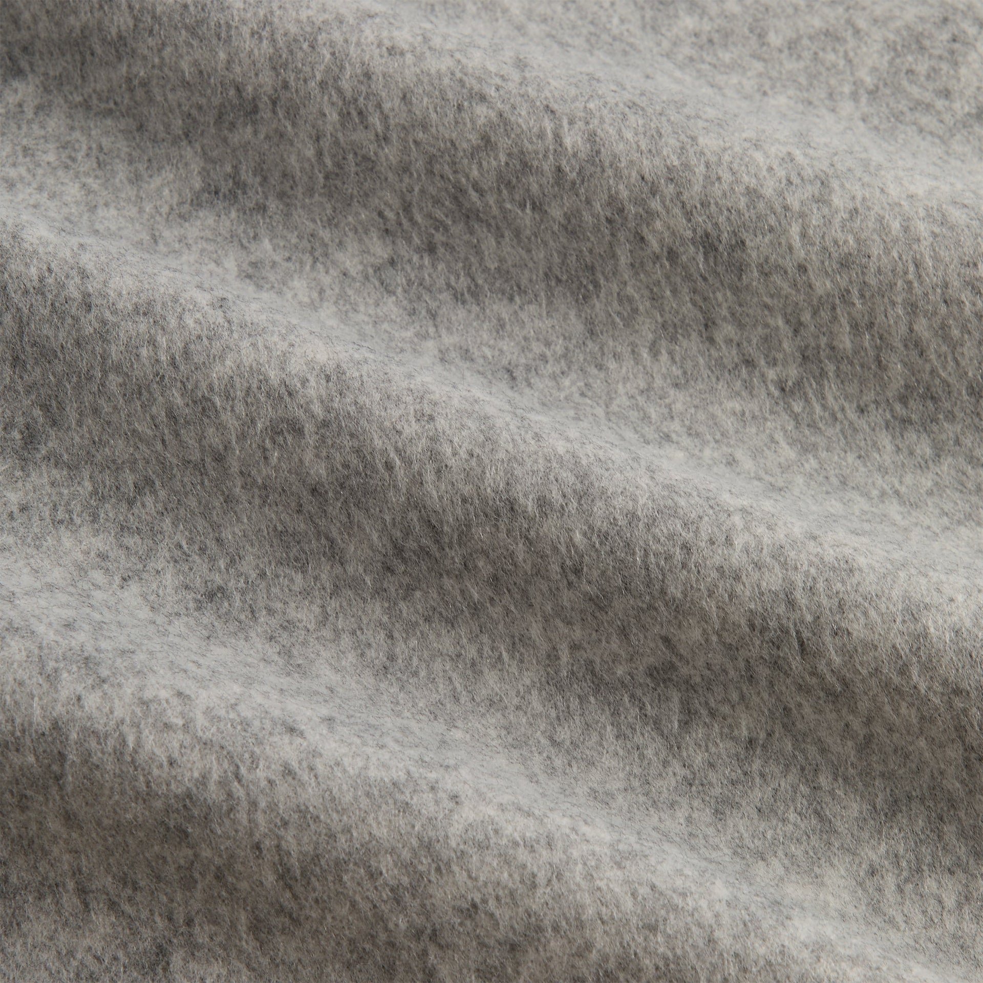 Kith Brushed Selfridge Zip Up Hoodie - Medium Heather Grey