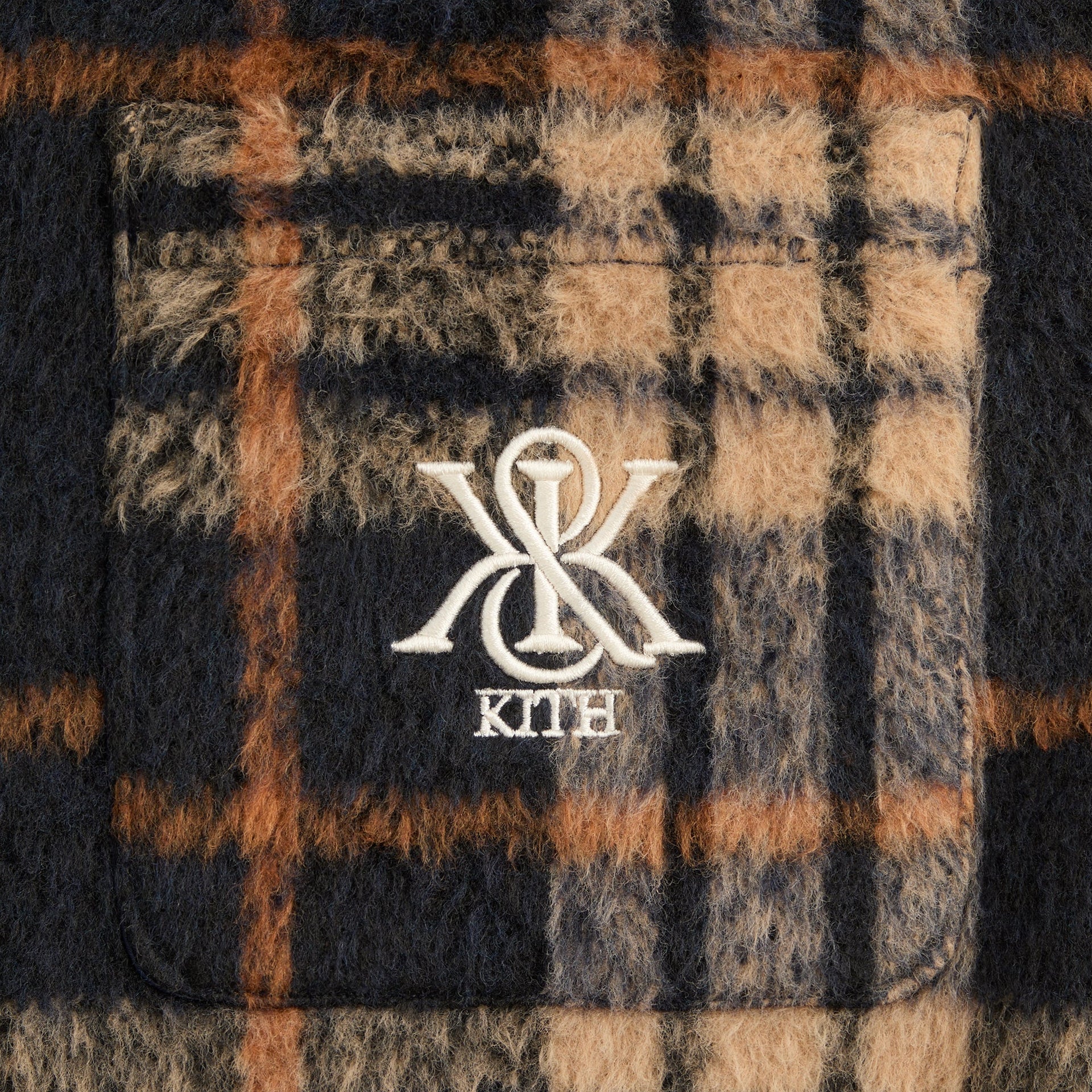 Kith Brushed Plaid Sheridan Shirt Jacket - Nocturnal