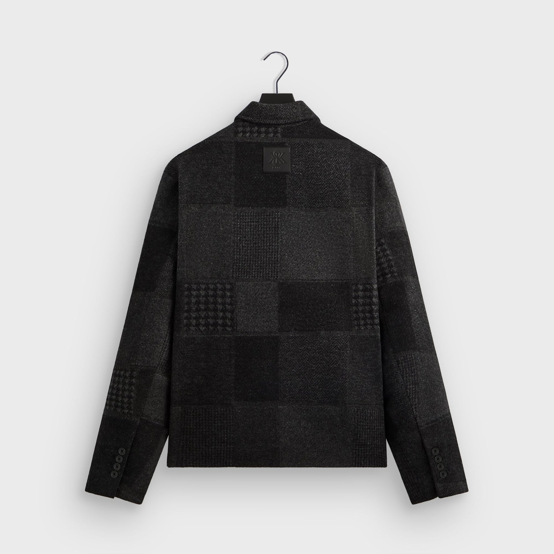Kith Chenille Plaid Brixton Puffed Shirt Jacket - Black - PH