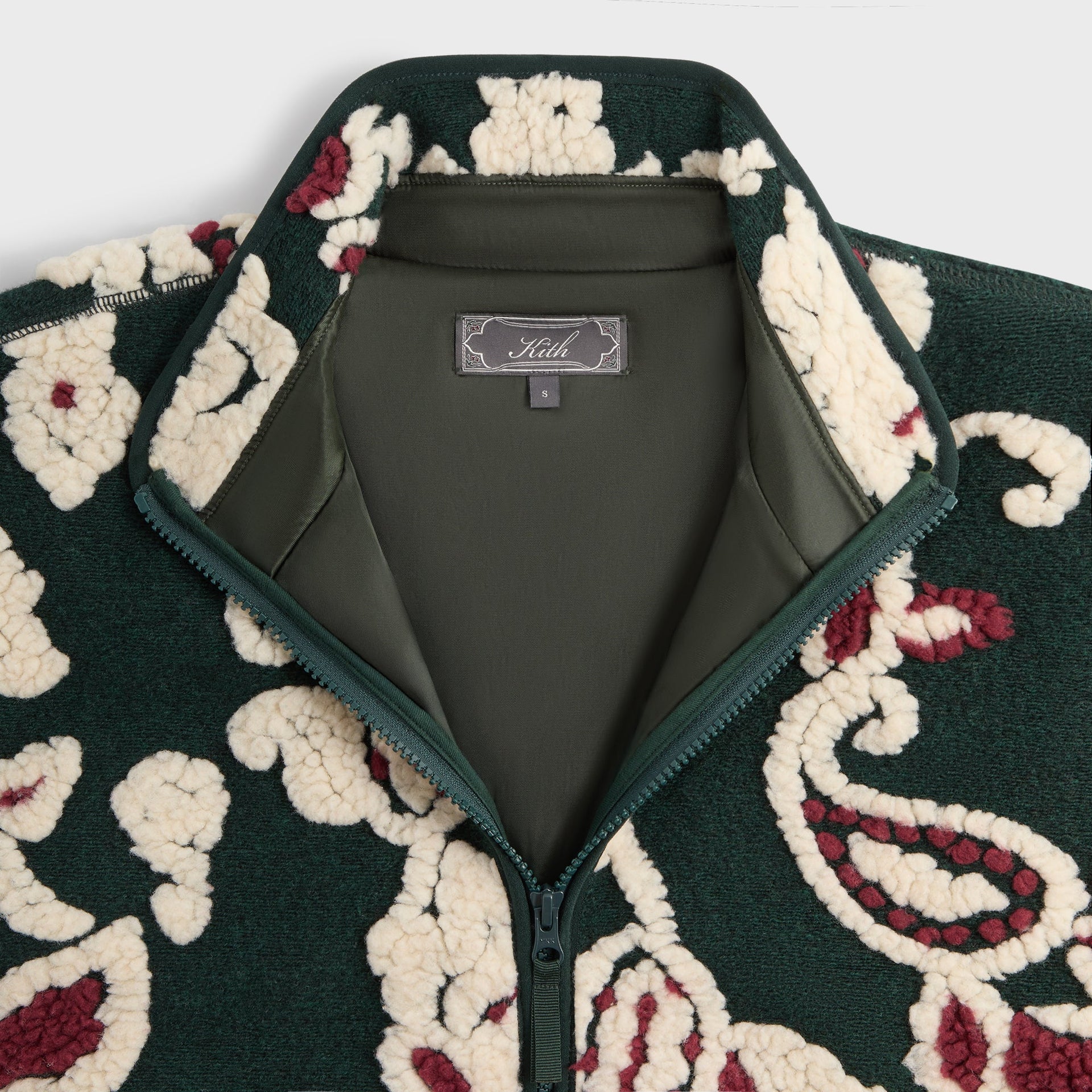 Kith Paisley Vine Sherpa Harper Jacket - Stadium