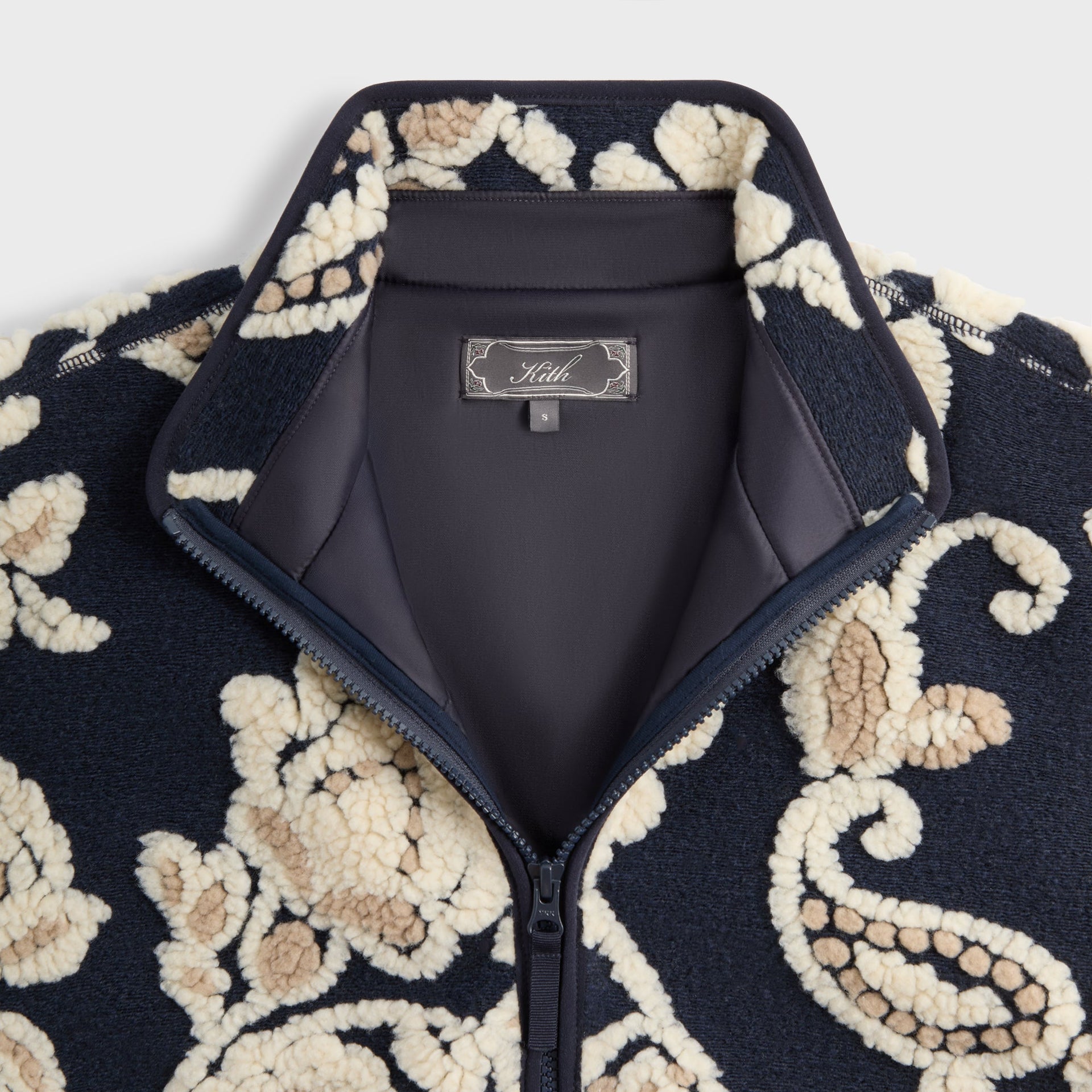 Kith Paisley Vine Sherpa Harper Jacket - Nocturnal