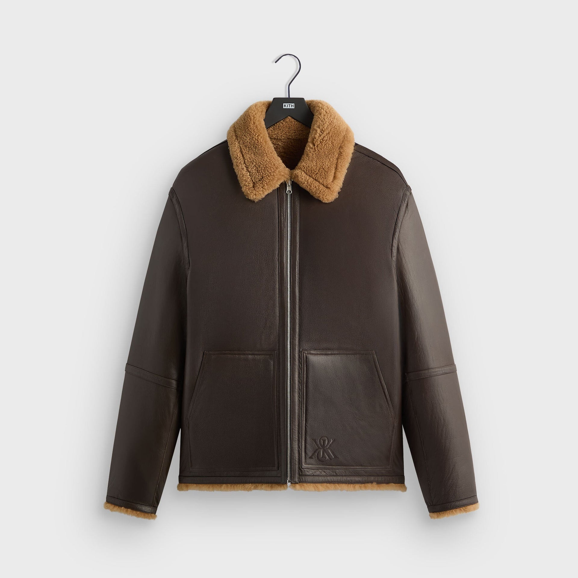 Kith Reversible Shearling Bomber - Kindling