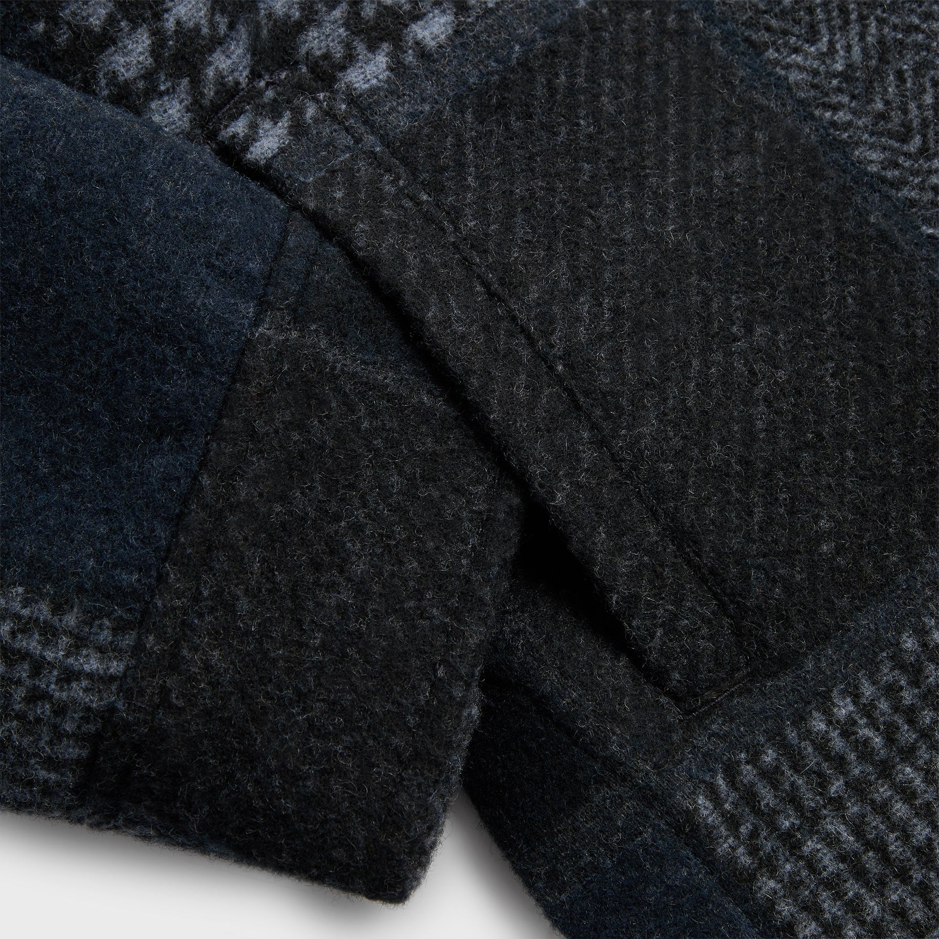 Kith for the New York Yankees Patchwork Wool Coaches Jacket - Nocturnal