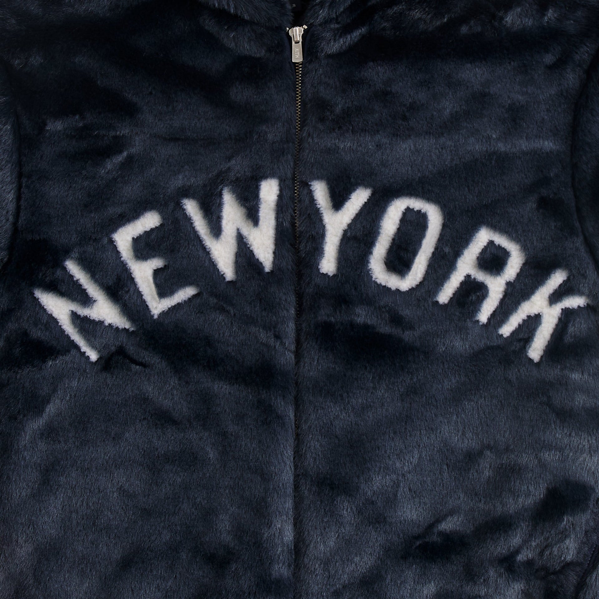 Kith for the New York Yankees Faux Fur Jacquard Jaysen Hoodie - Nocturnal