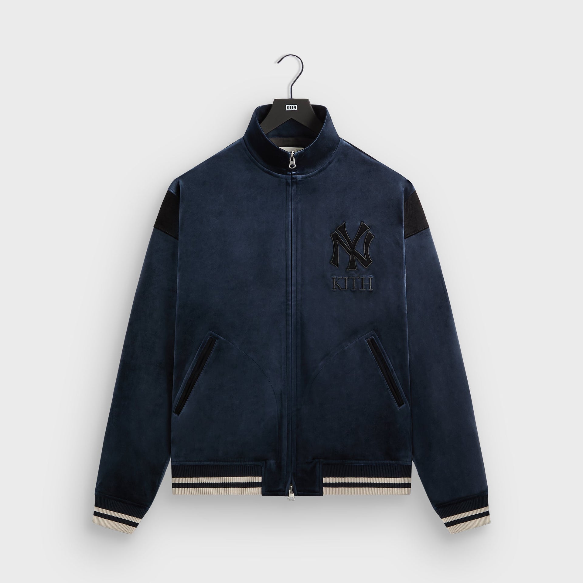 Kith for the New York Yankees Luxe Velour Track Jacket - Nocturnal